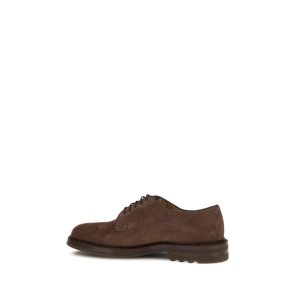 Brunello Cucinelli brune kalveskinn oksford- og derbysko