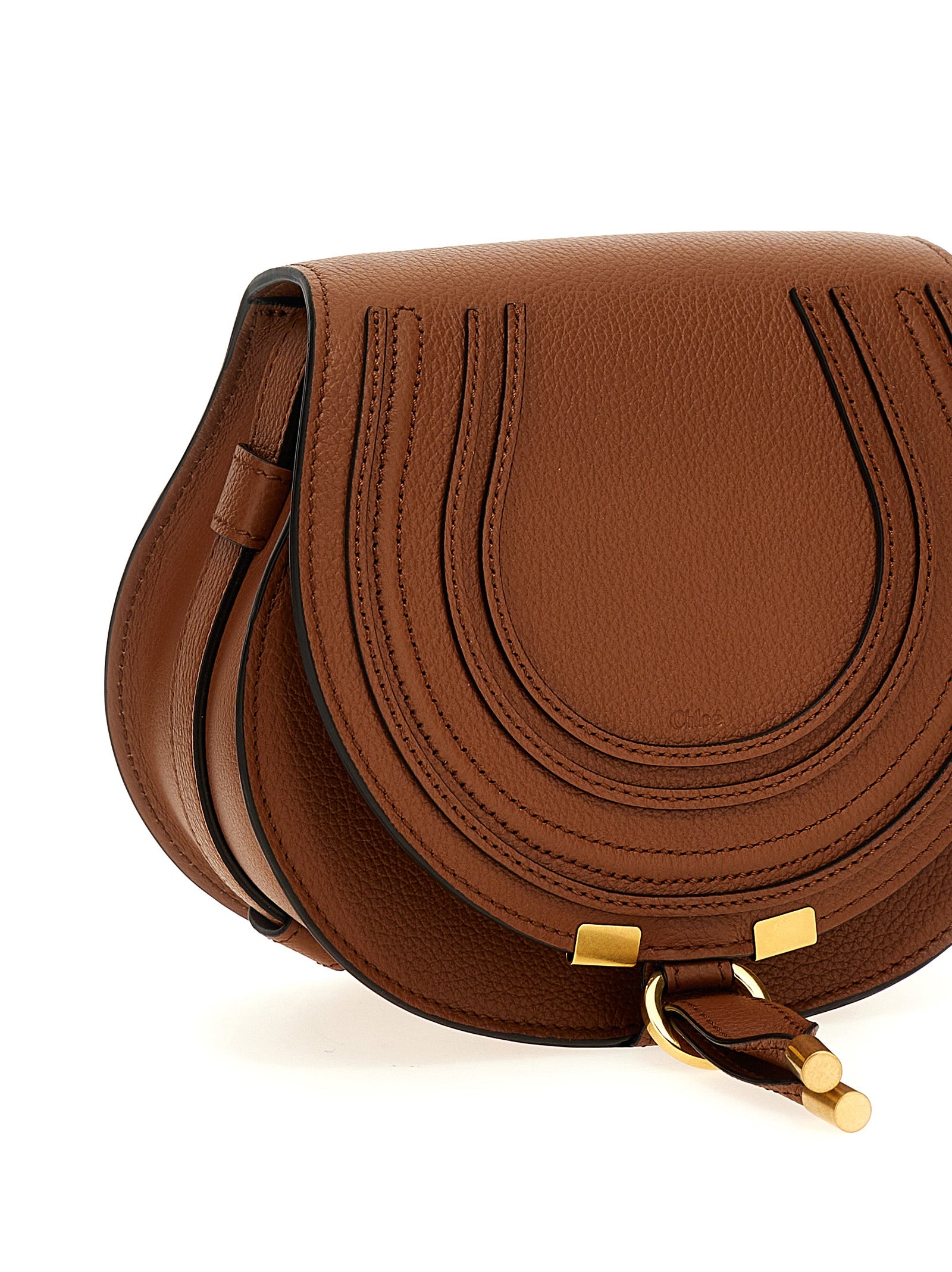 Chloé Brown Crossbodyveske i Lammeskinn