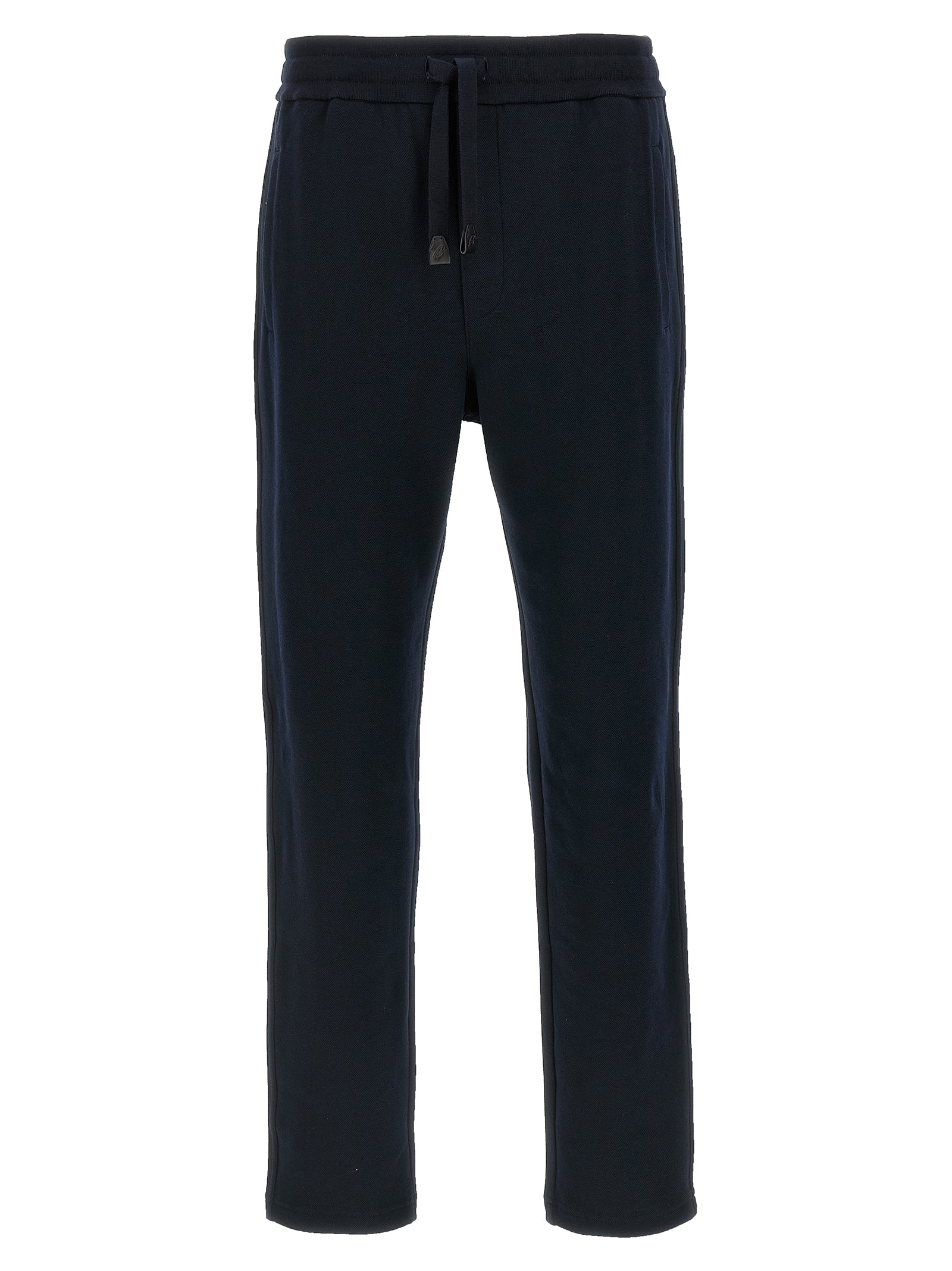 Blue Cotton Athletic Pants