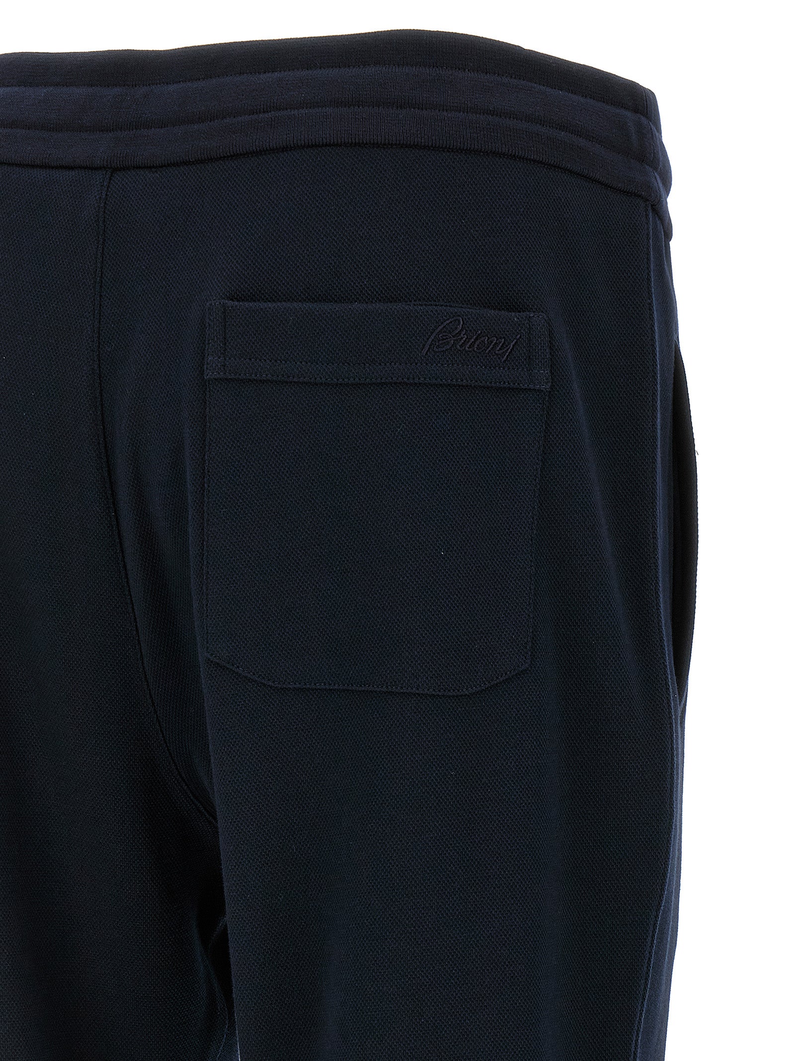 Blue Cotton Athletic Pants