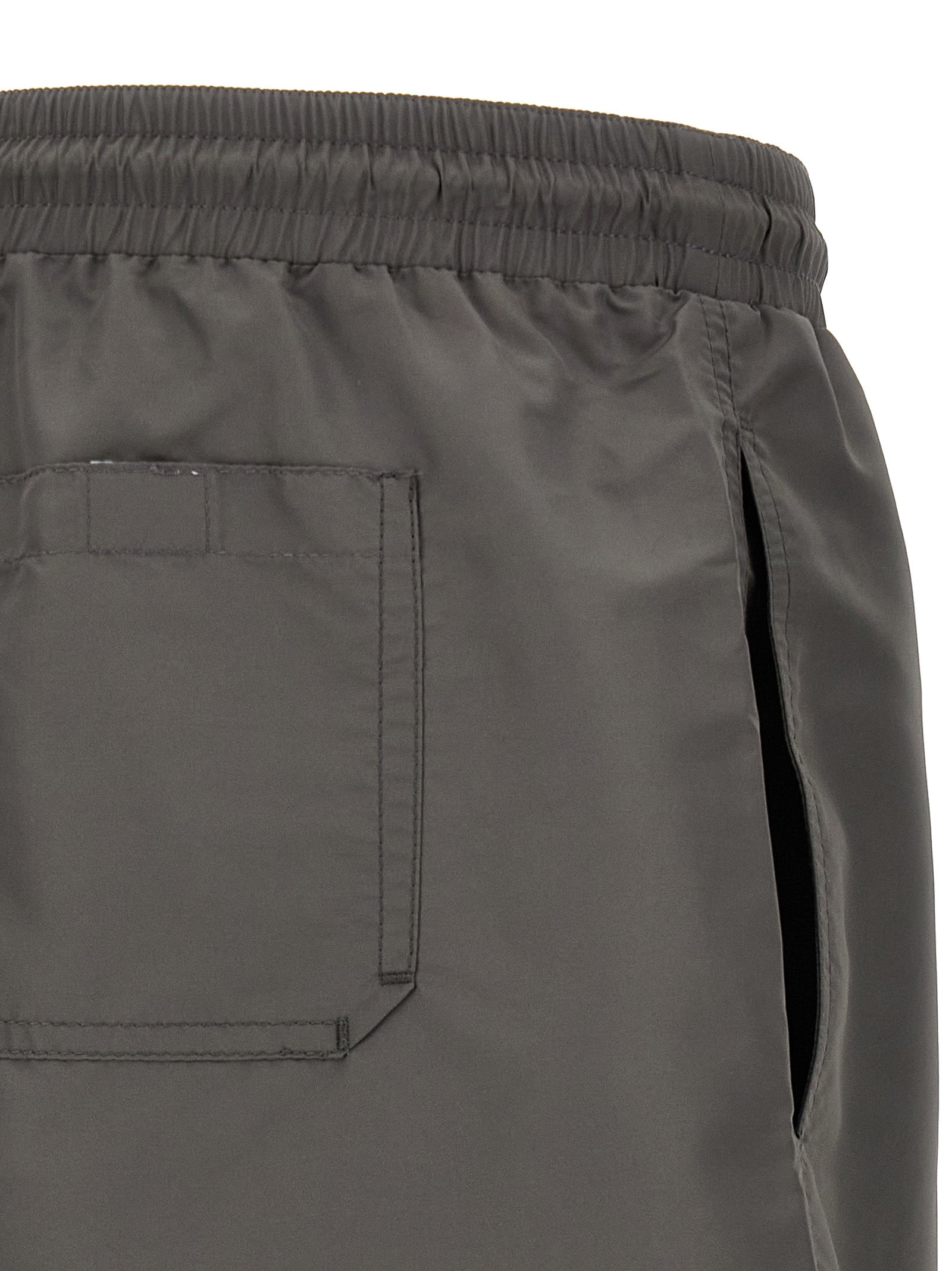 Gray Polyester Shorts