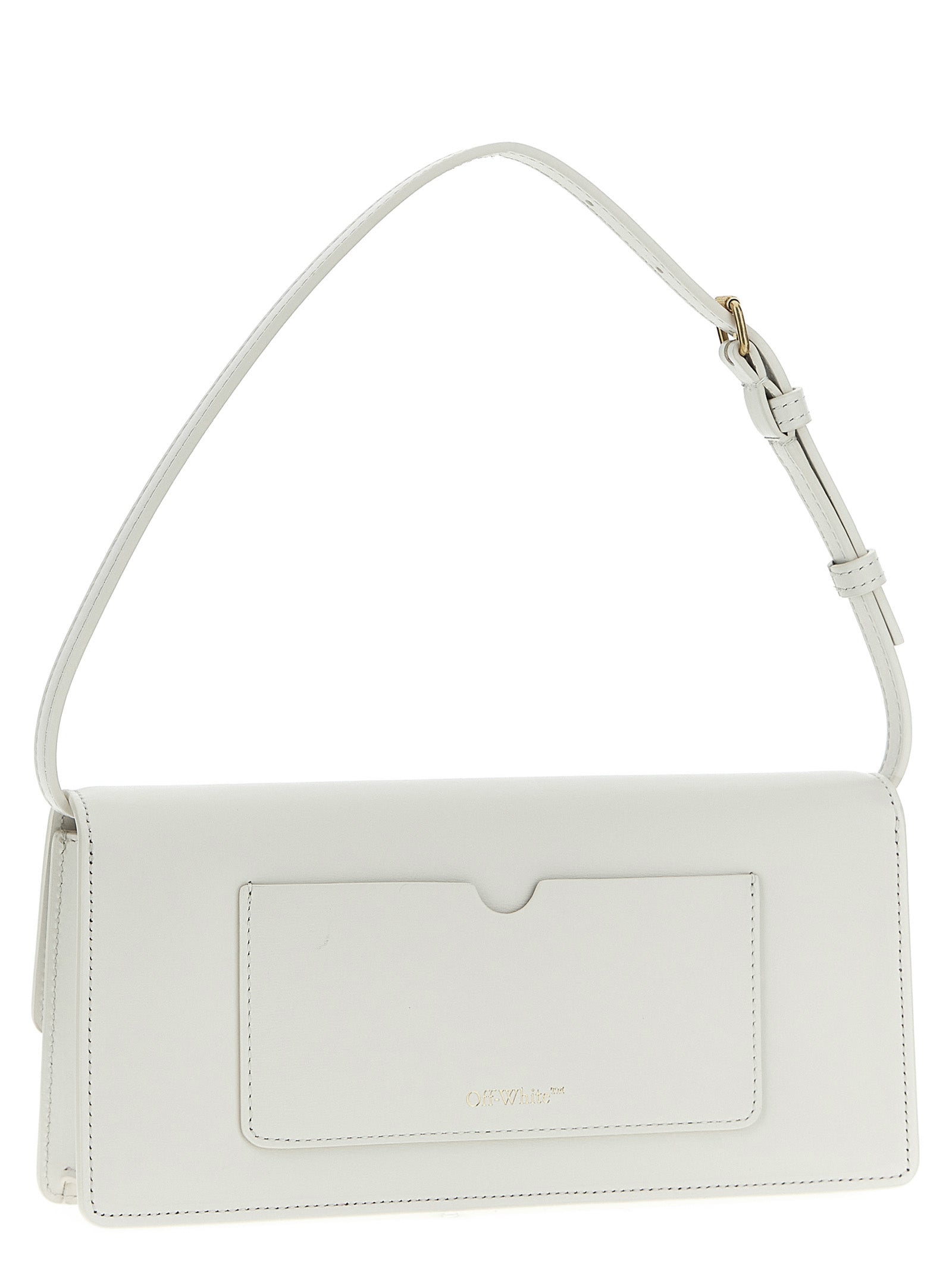 White Calfskin Shoulder Bag