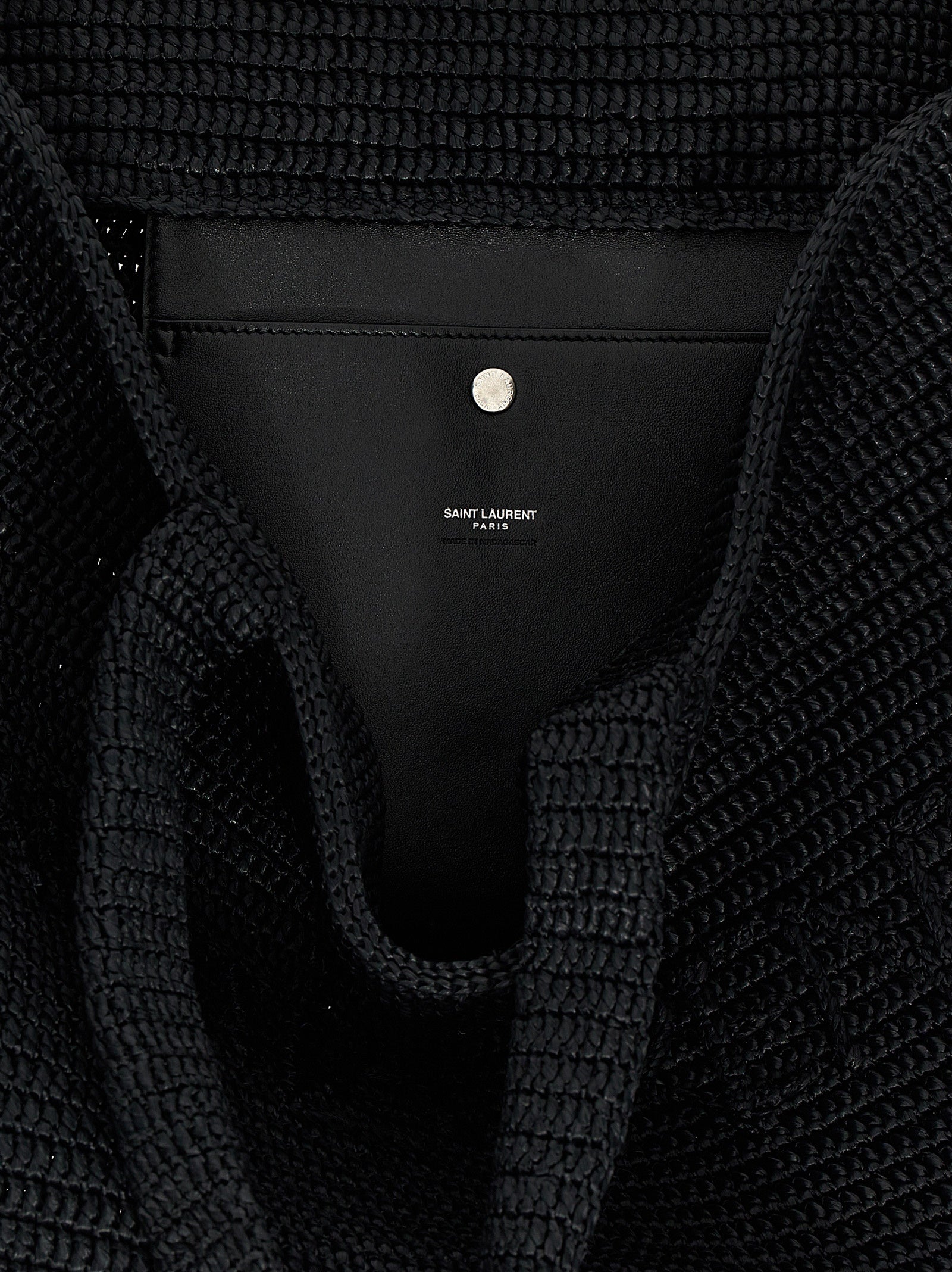 Black Viscose Tote Bag
