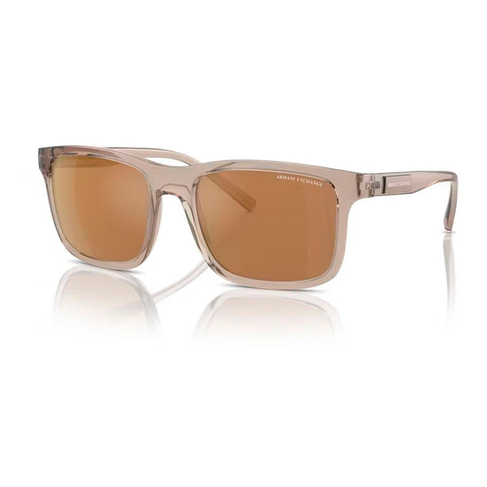 Armani Exchange brune, sprøytestøpte solbriller