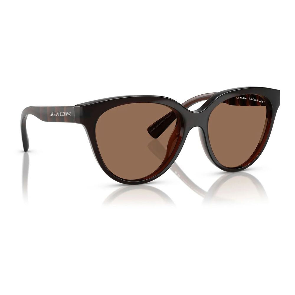 Armani Exchange brune, sprøytestøpte solbriller