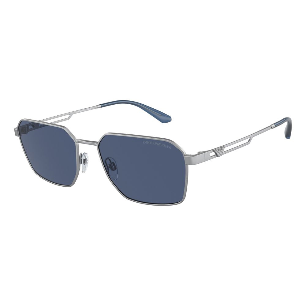 Emporio Armani grå solbriller i metall