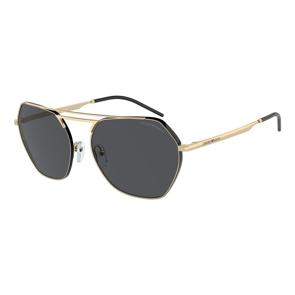 Emporio Armani solbriller i gullfarget metall