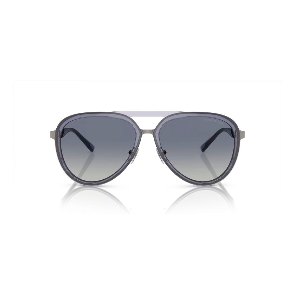 Emporio Armani solbriller i blått metall