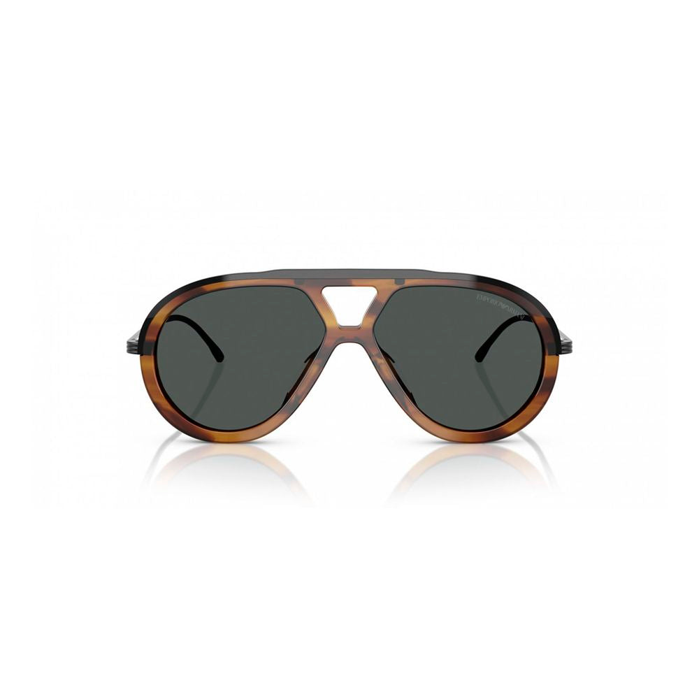 Emporio Armani solbriller i brunt acetat