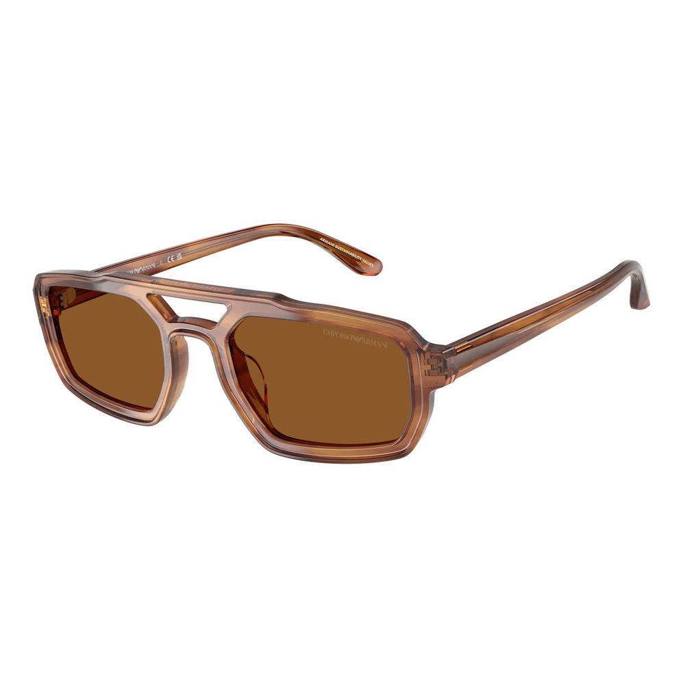 Emporio Armani solbriller i brunt acetat