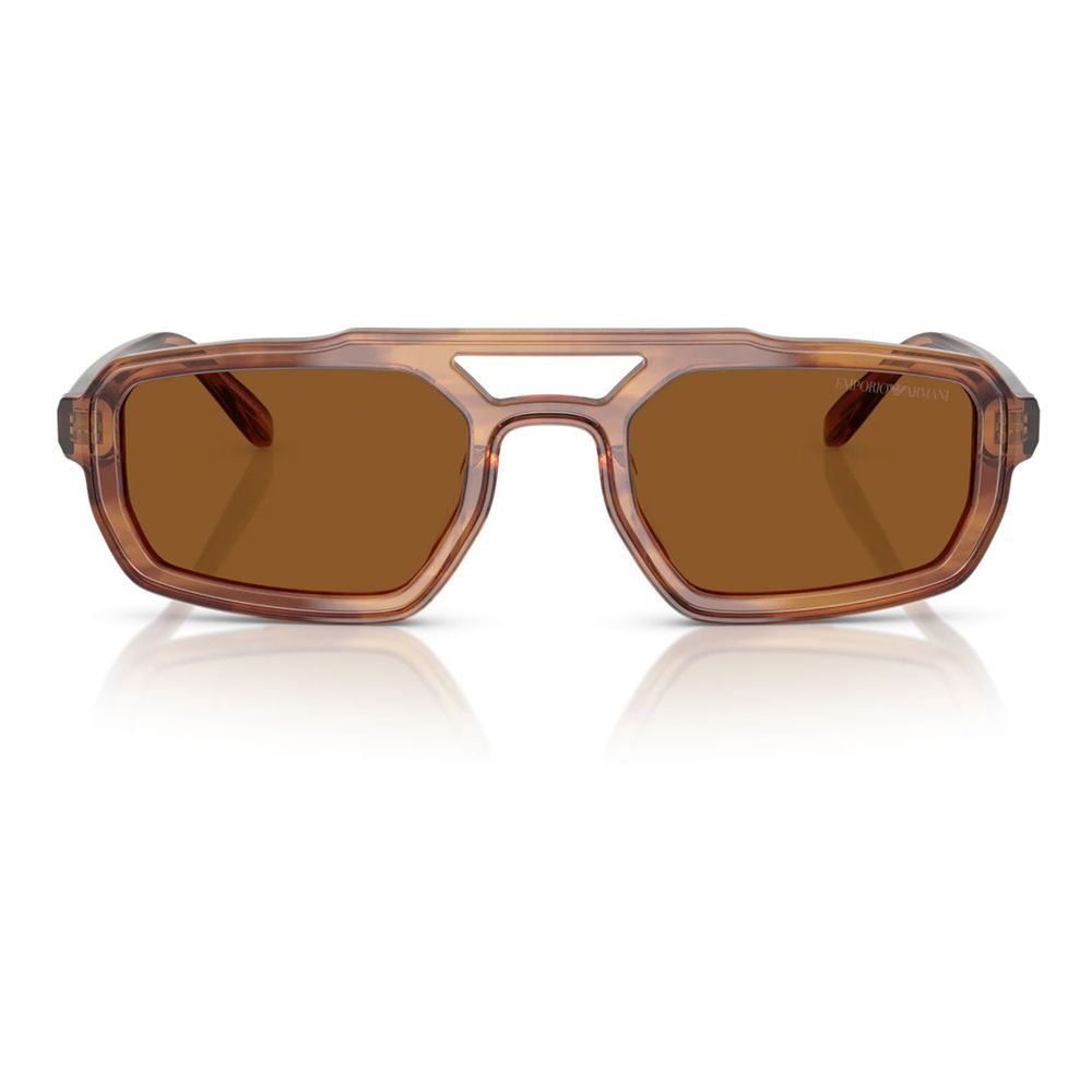 Emporio Armani solbriller i brunt acetat