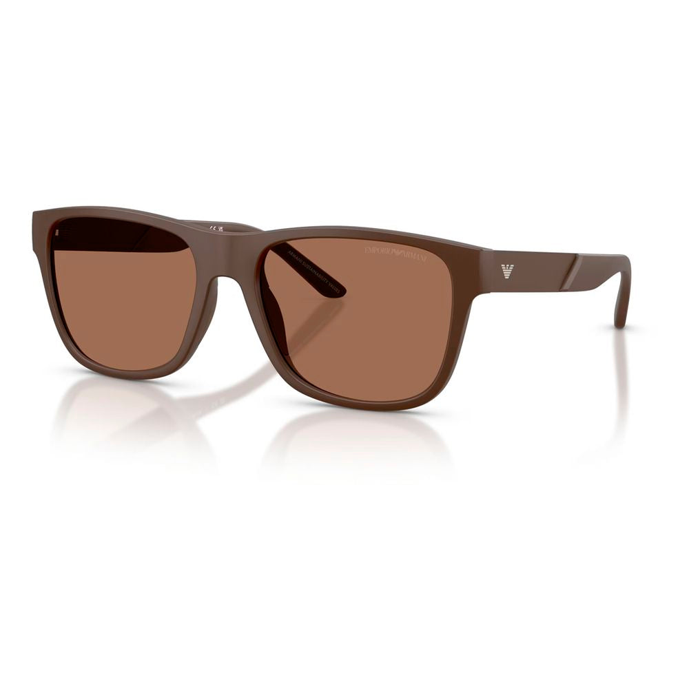 Emporio Armani solbriller i brunt acetat
