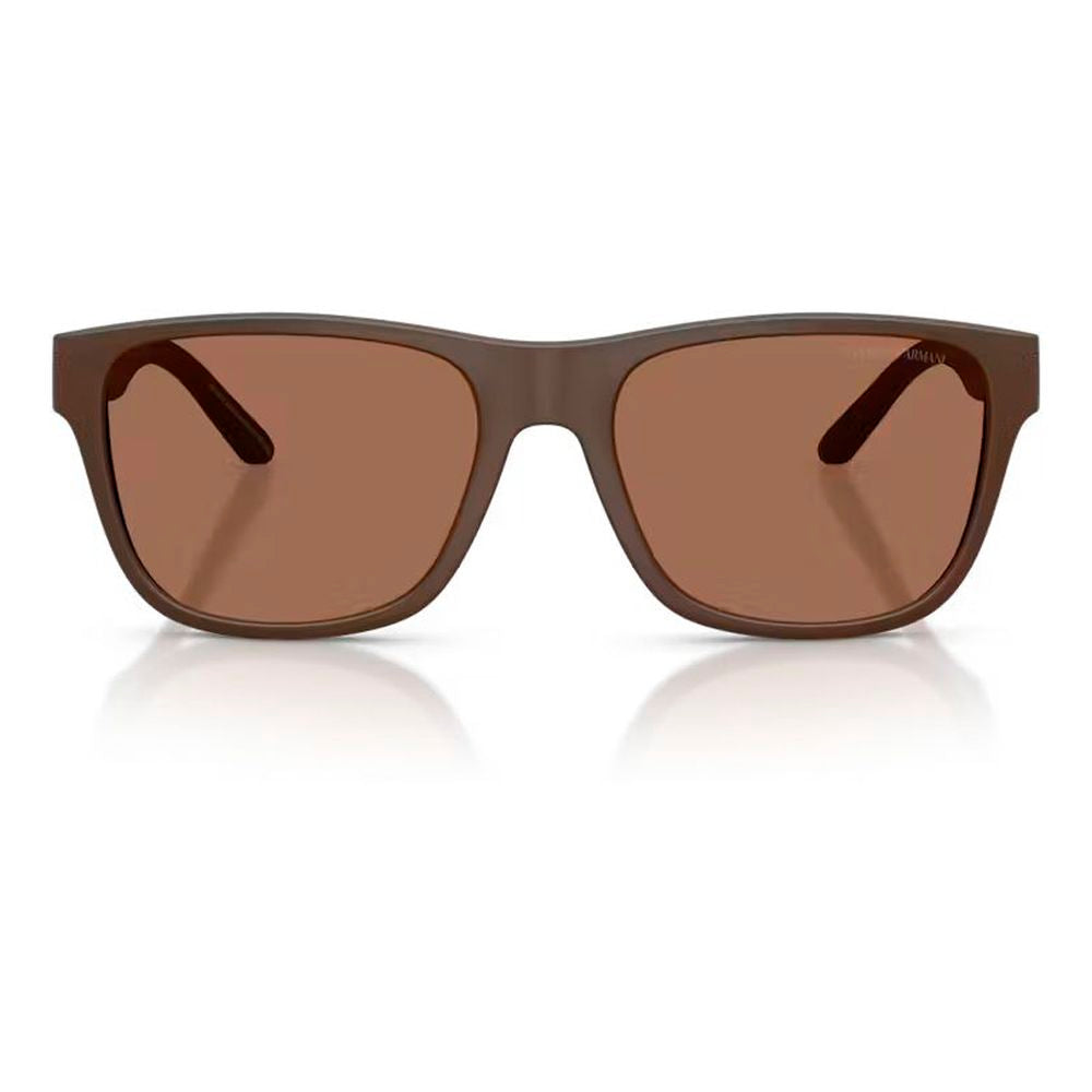 Emporio Armani solbriller i brunt acetat