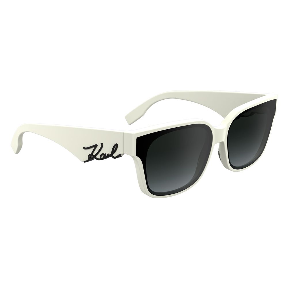 Karl Lagerfeld Solbriller i hvitt acetat