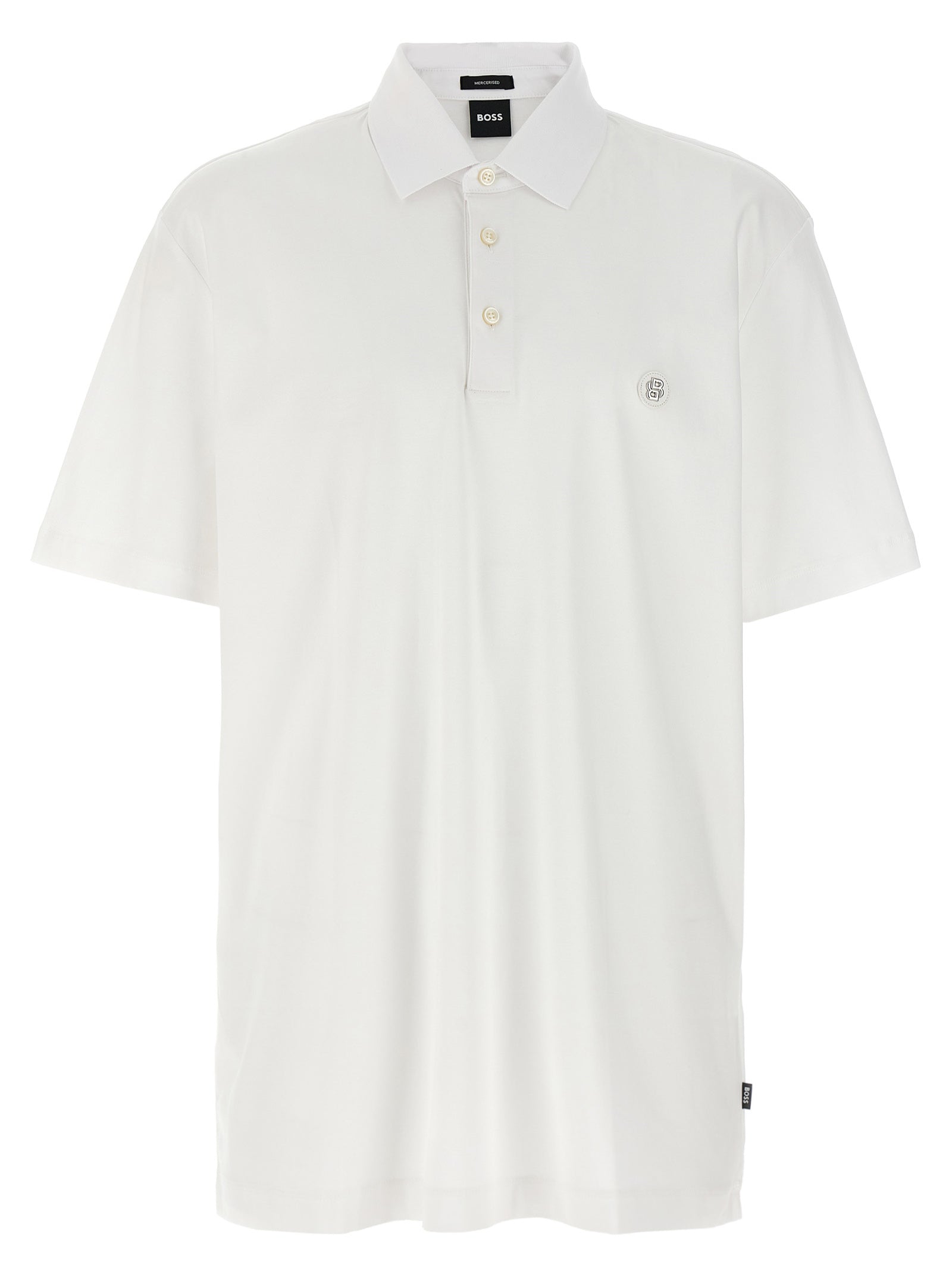 White Cotton Polo Shirt