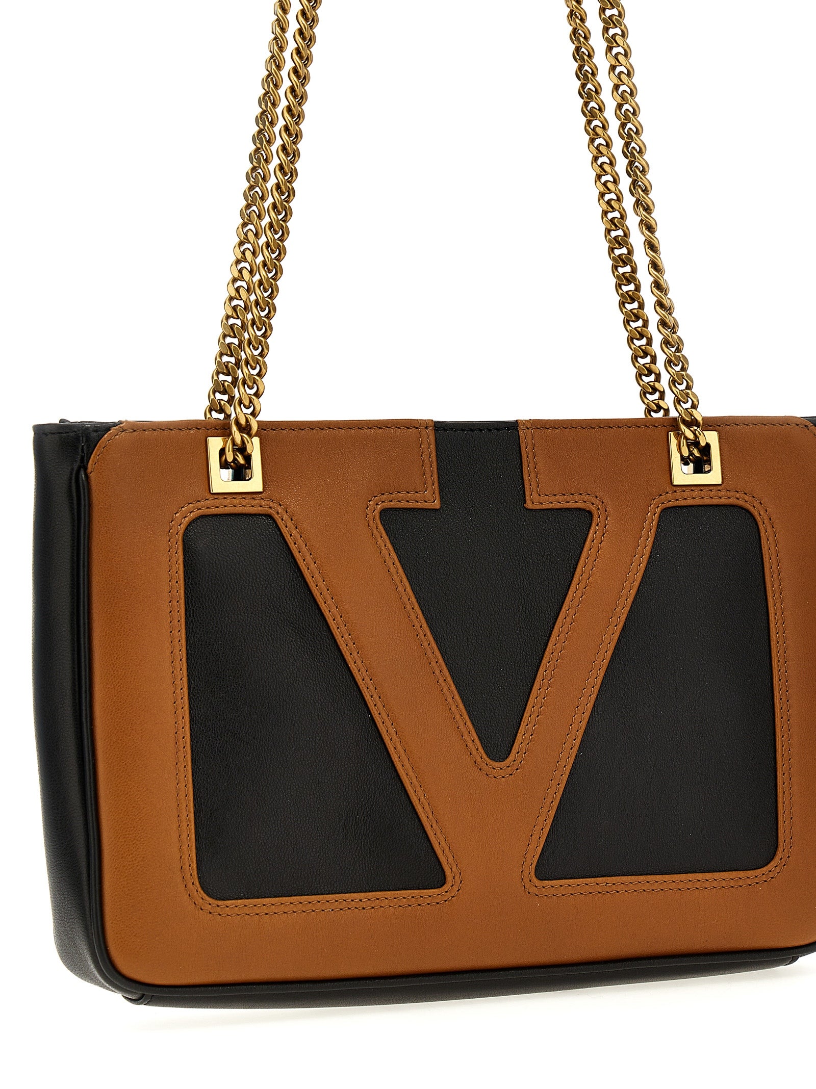 Multicolor Lamb Leather Tote Bag