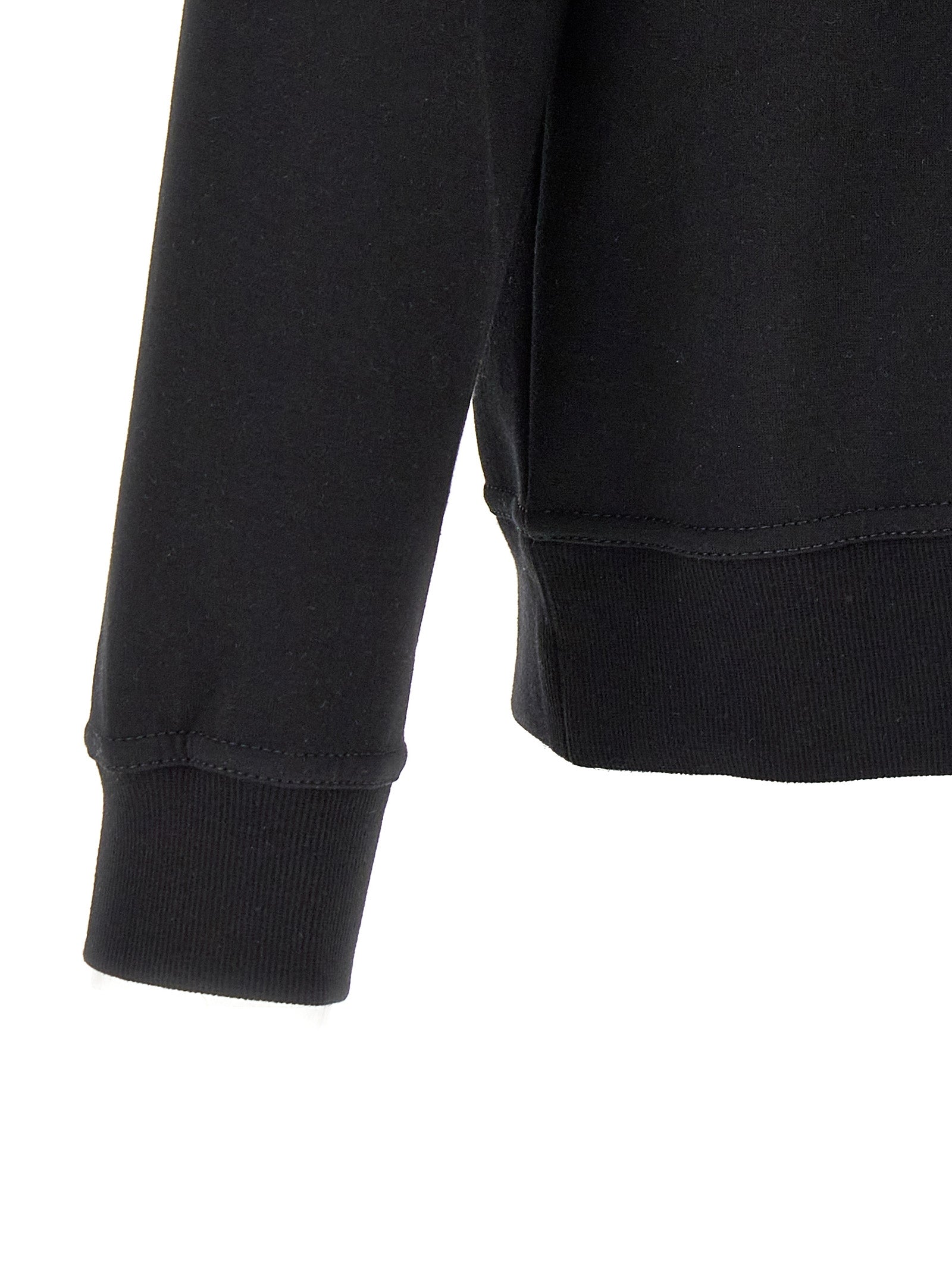 Black Cotton Sweatshirt