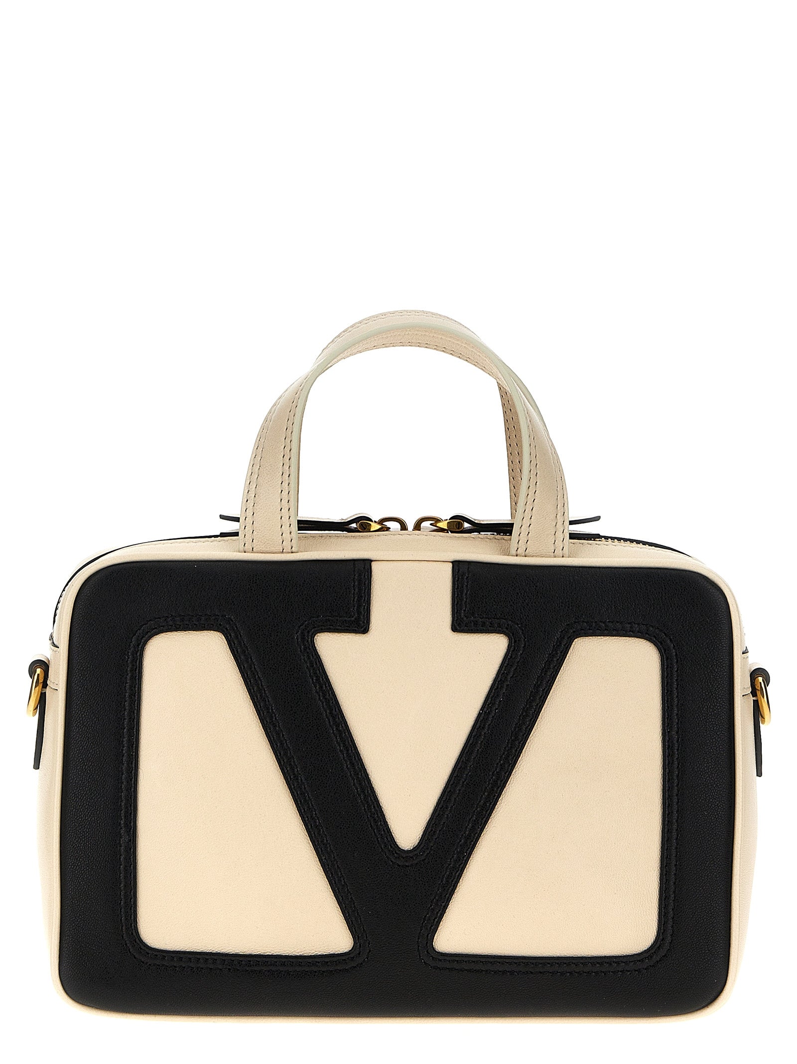 Valentino Garavani Bicolor Håndveske i Lammeskinn