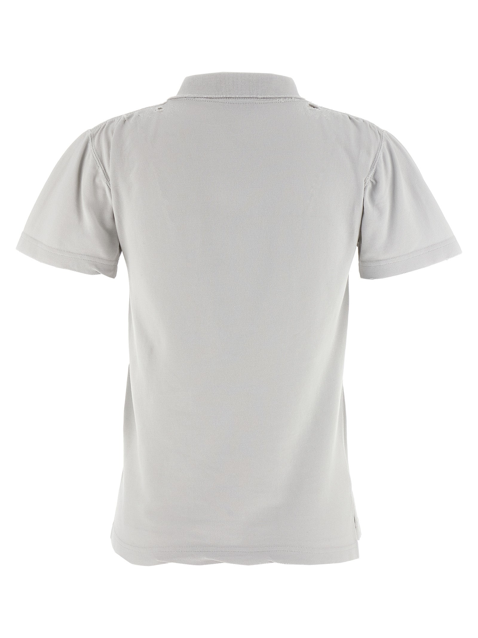 Gray Cotton Polo Shirt