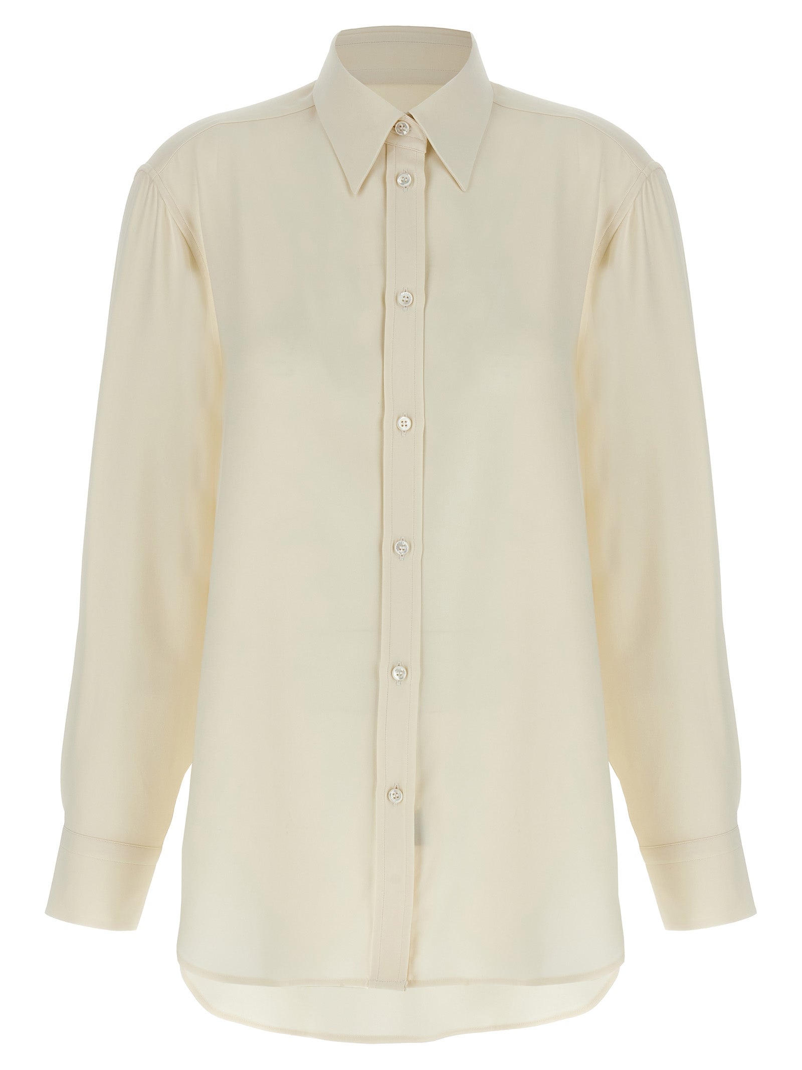 White Silk Blouse