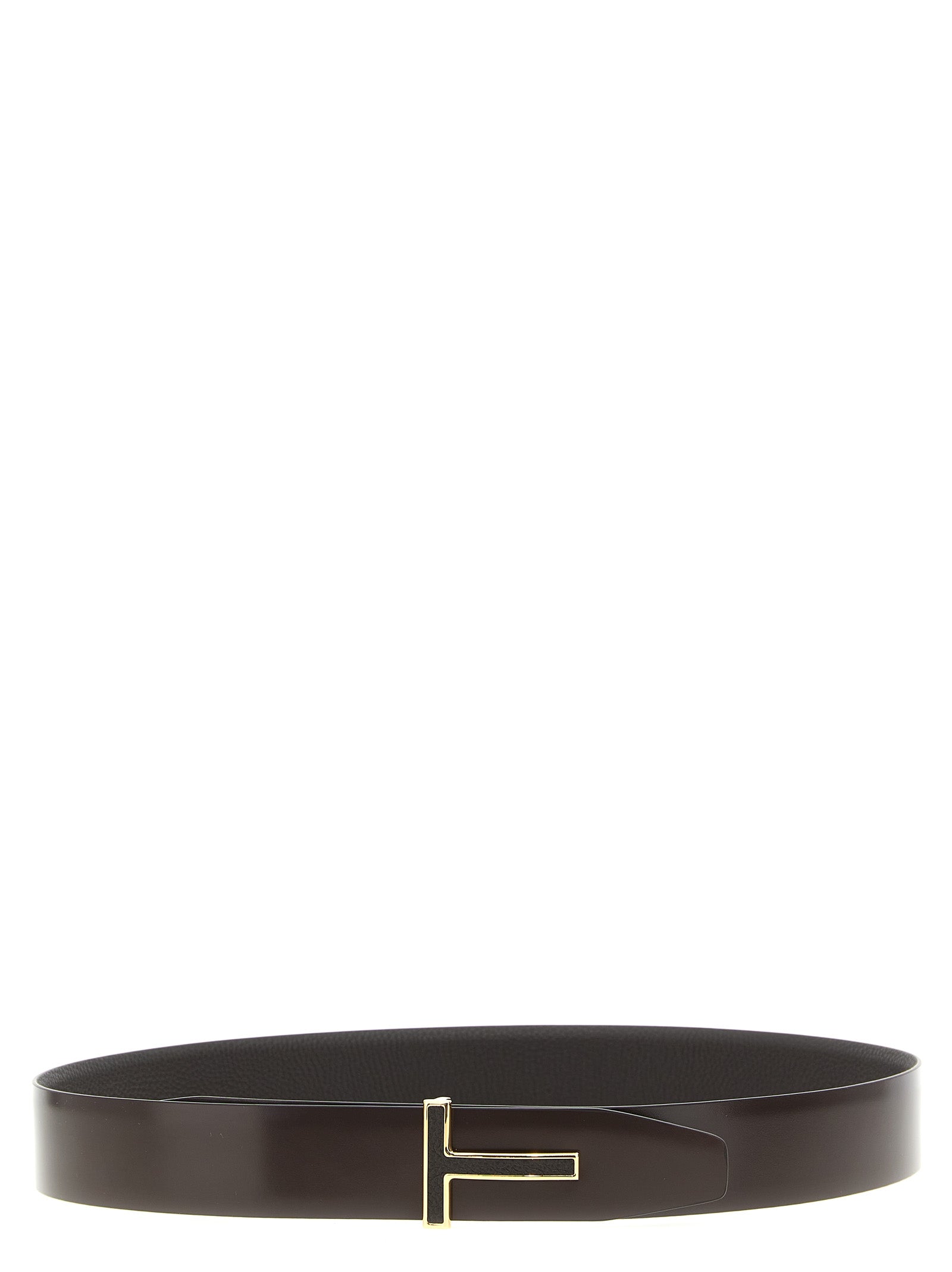 Cinturón de piel de becerro marrón Tom Ford