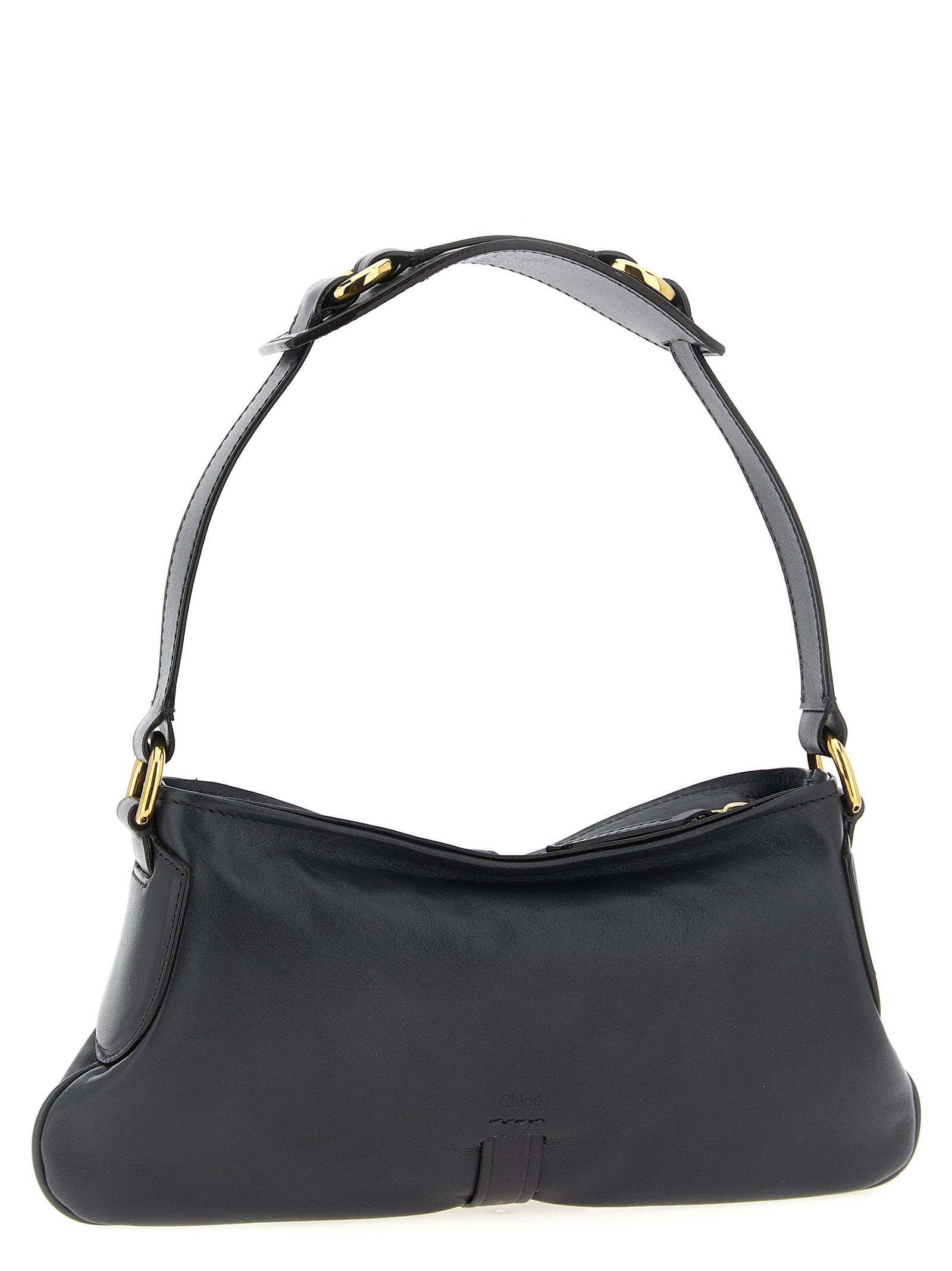 Black Cowhide Shoulder Bag
