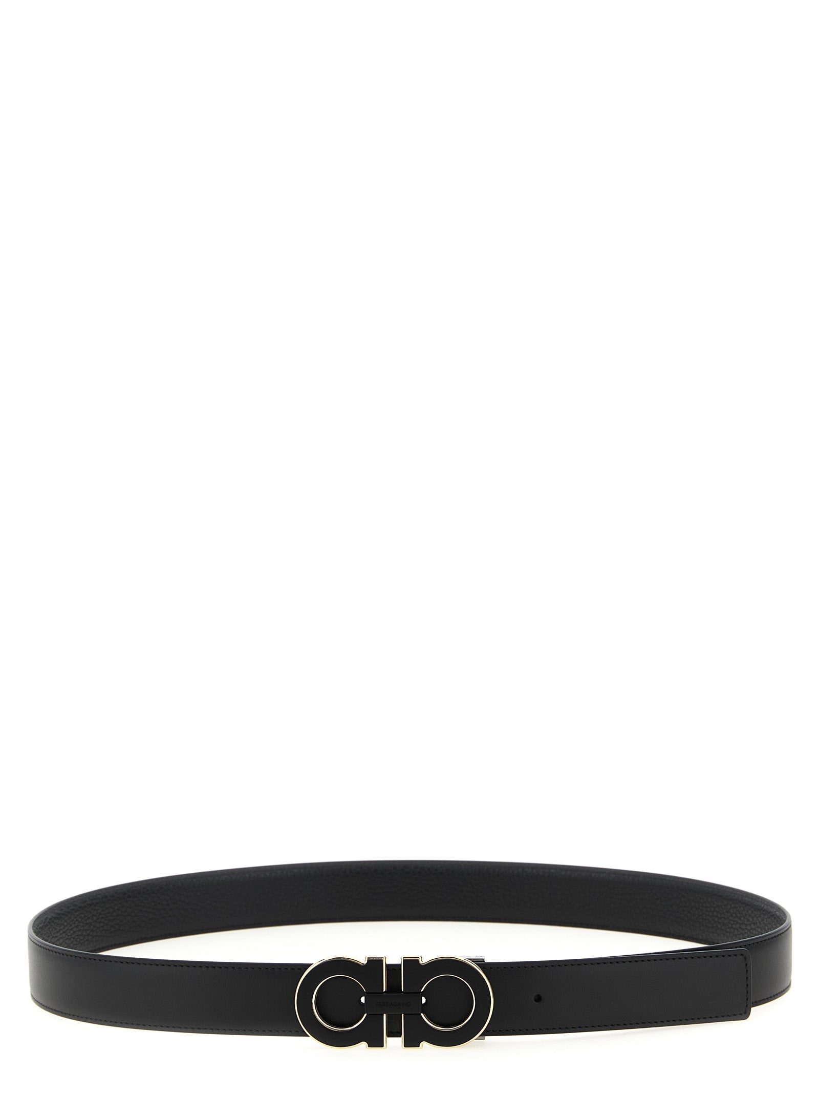 Black Calfskin Regular Belt