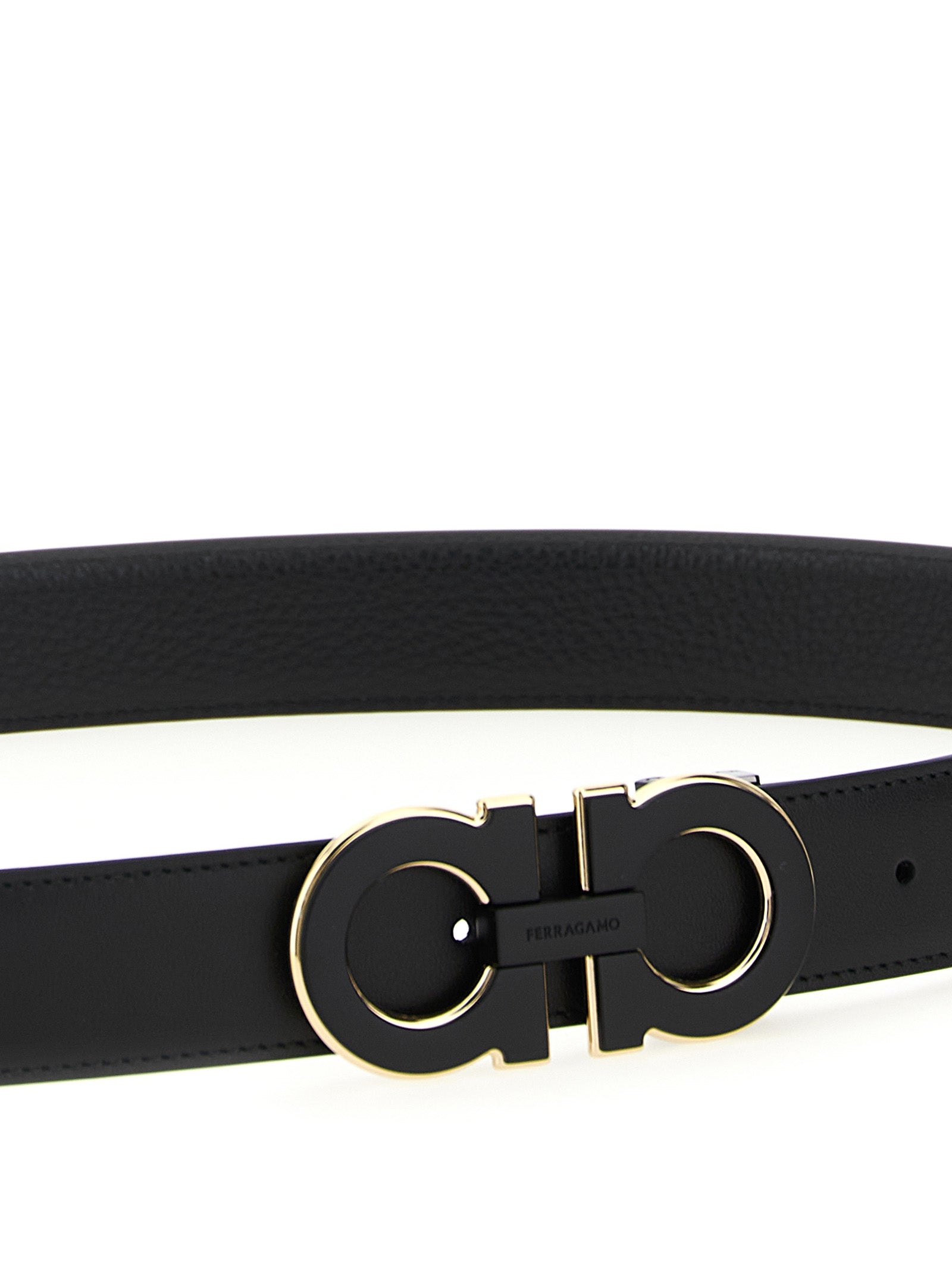 Black Calfskin Regular Belt