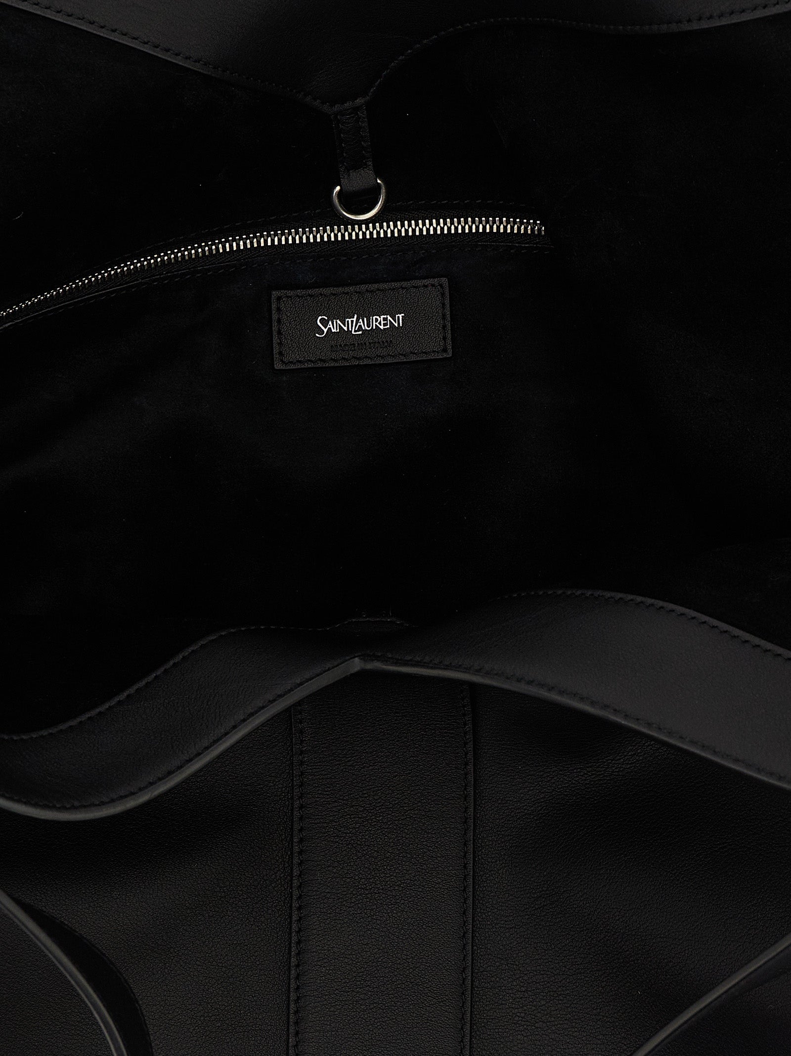 Saint Laurent Sort Kalveskinn Tote Bag