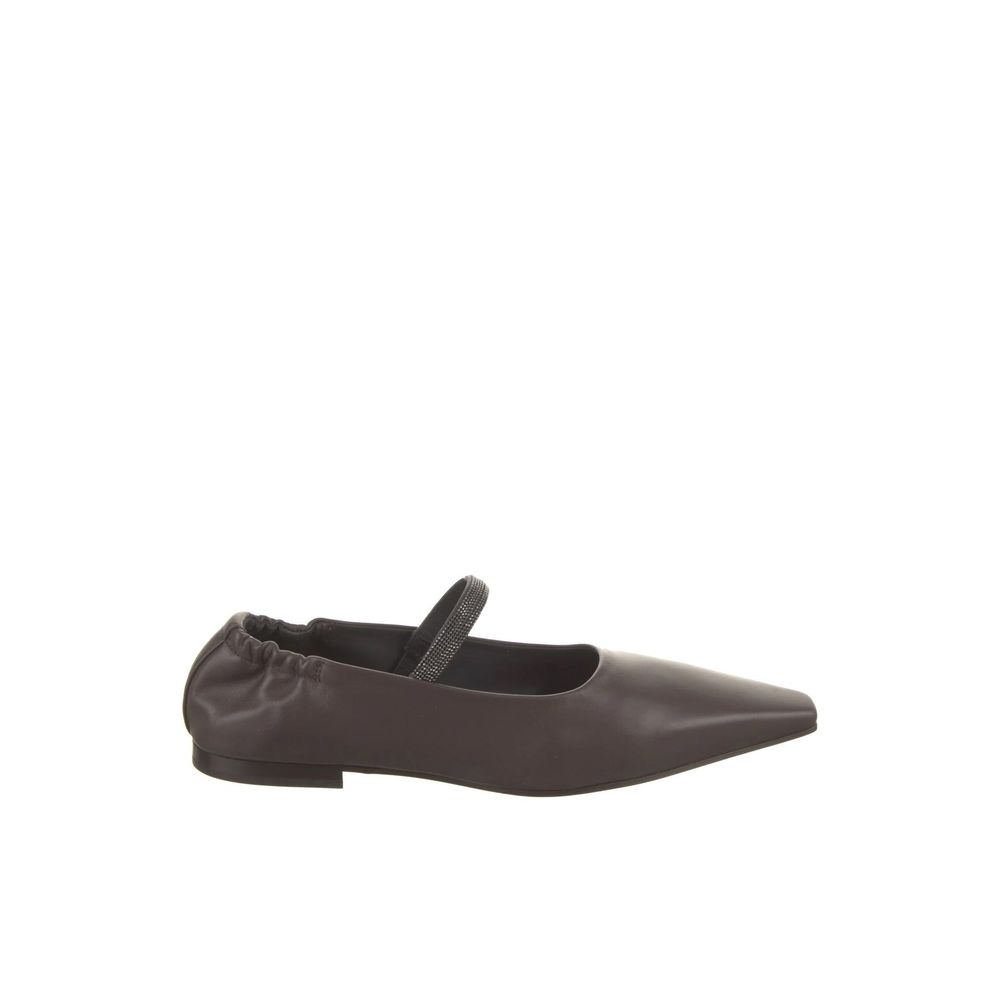 Brown Leather Flats