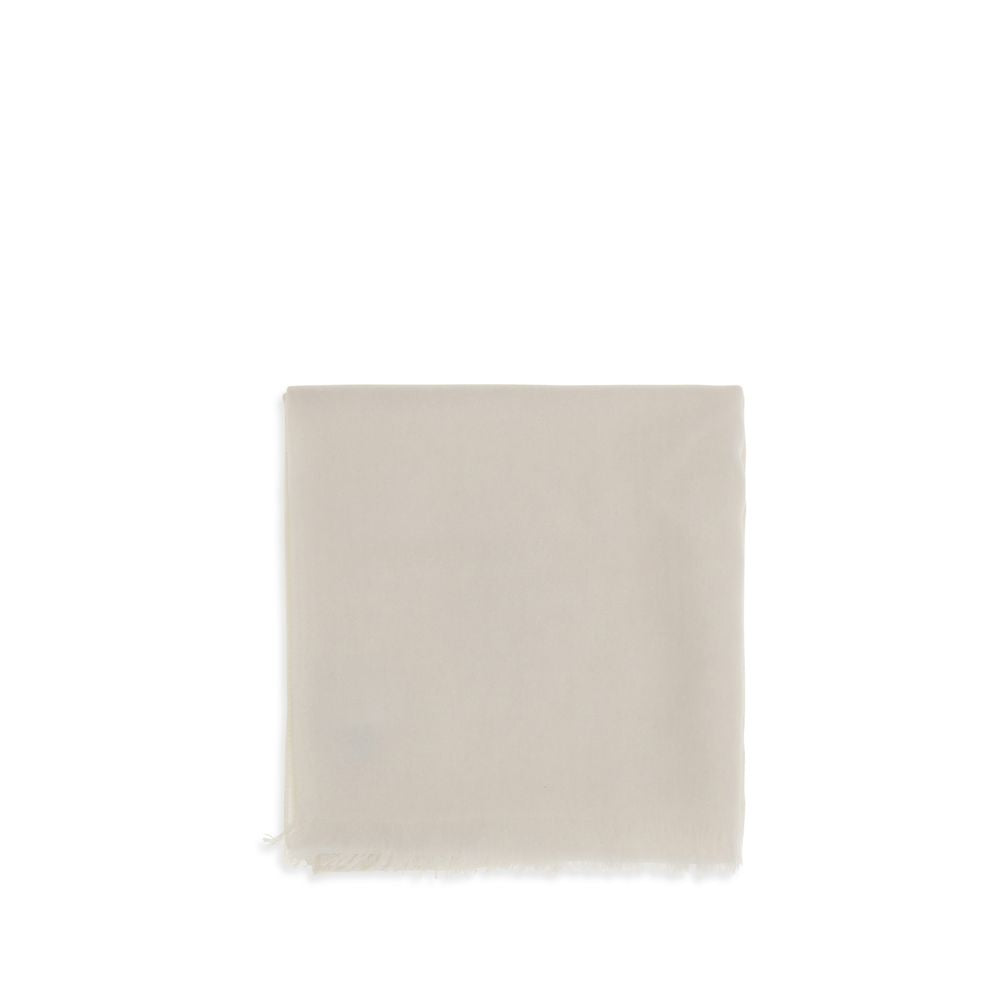 Foulard de Cachemir Blanco Brunello Cucinelli