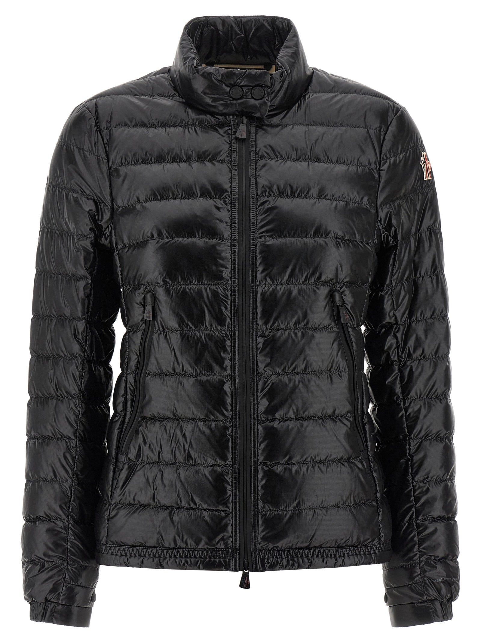 Black Polyamide Full-Length Jacket