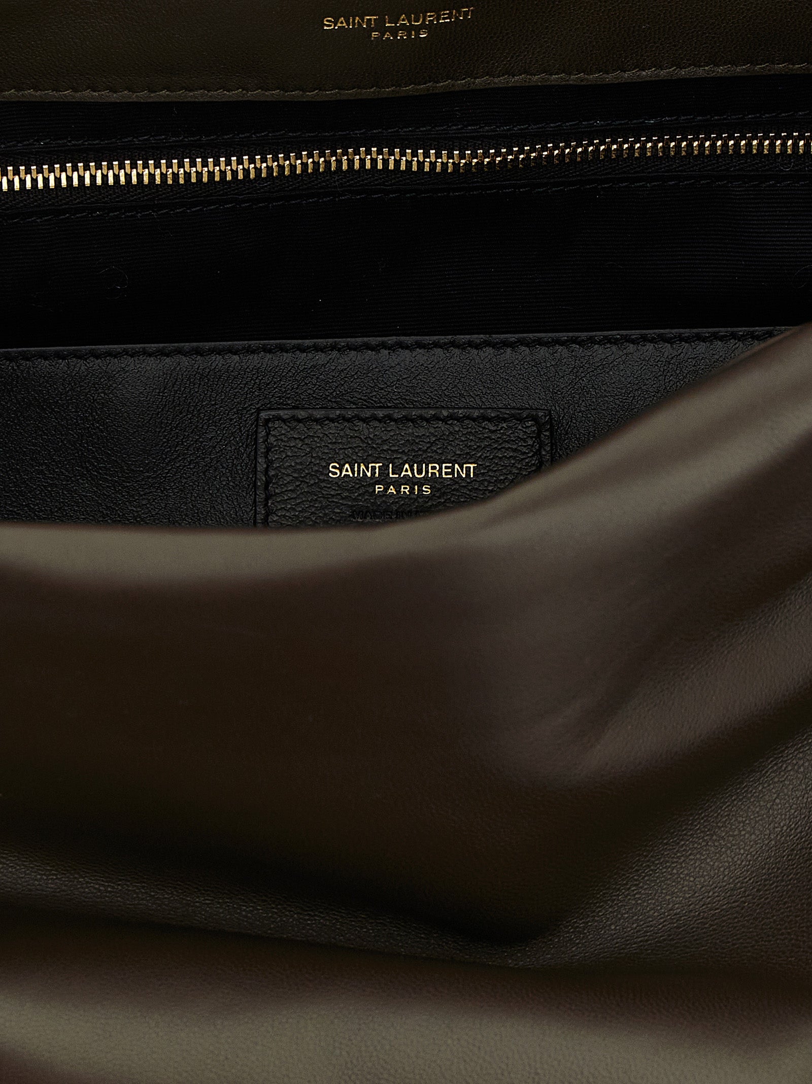 Bicolor Lamb Leather Shoulder Bag