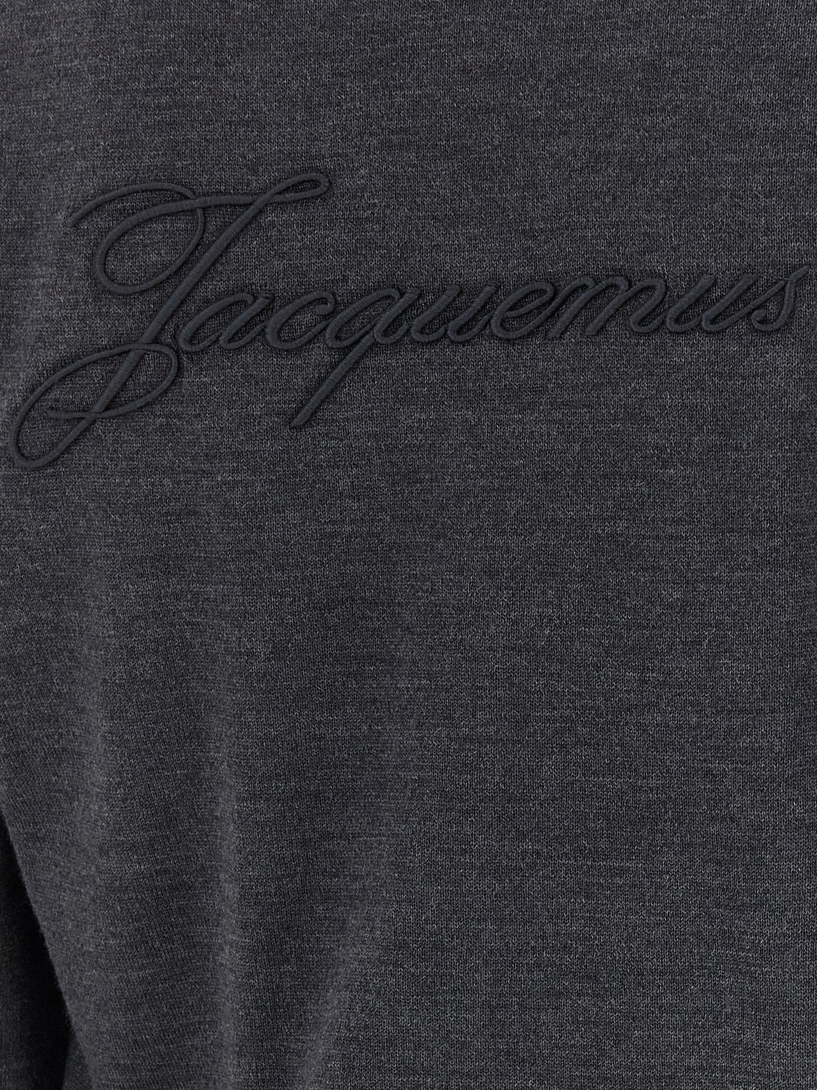 Jacquemus grå kardigan i merinoull