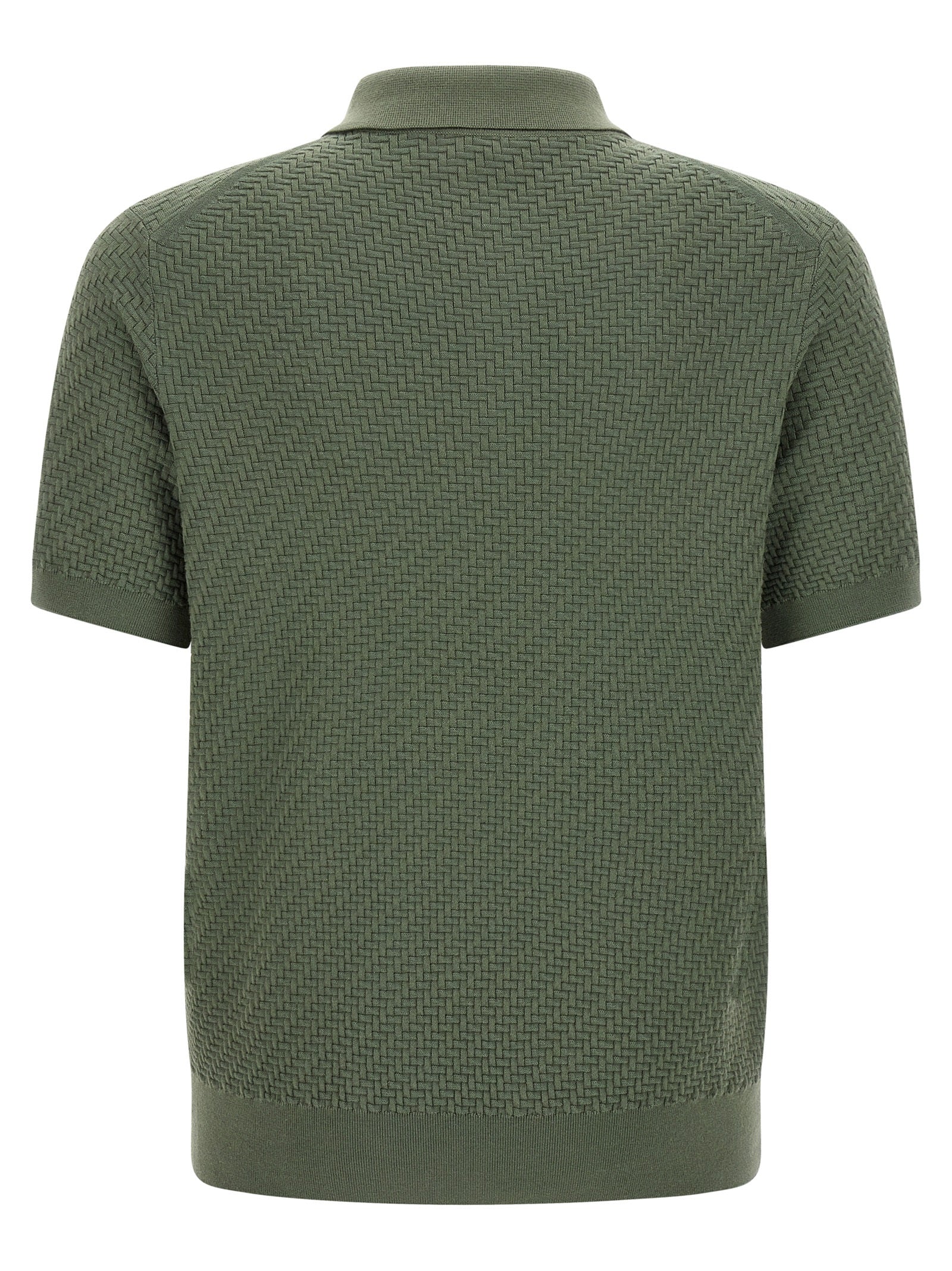 Bicolor Cotton Polo Shirt