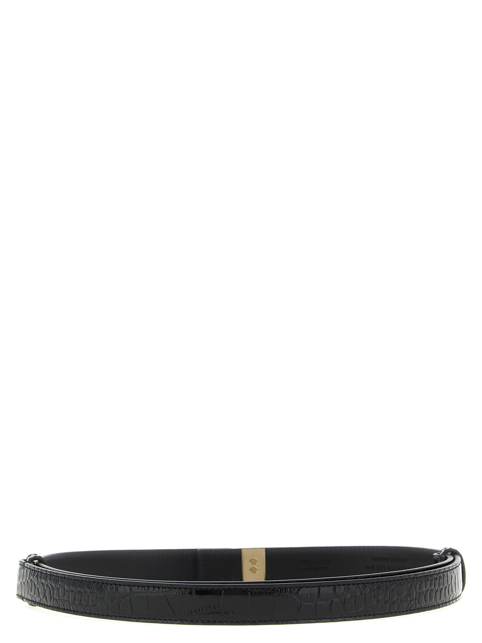 Cinturón regular de piel de becerro negra Tom Ford