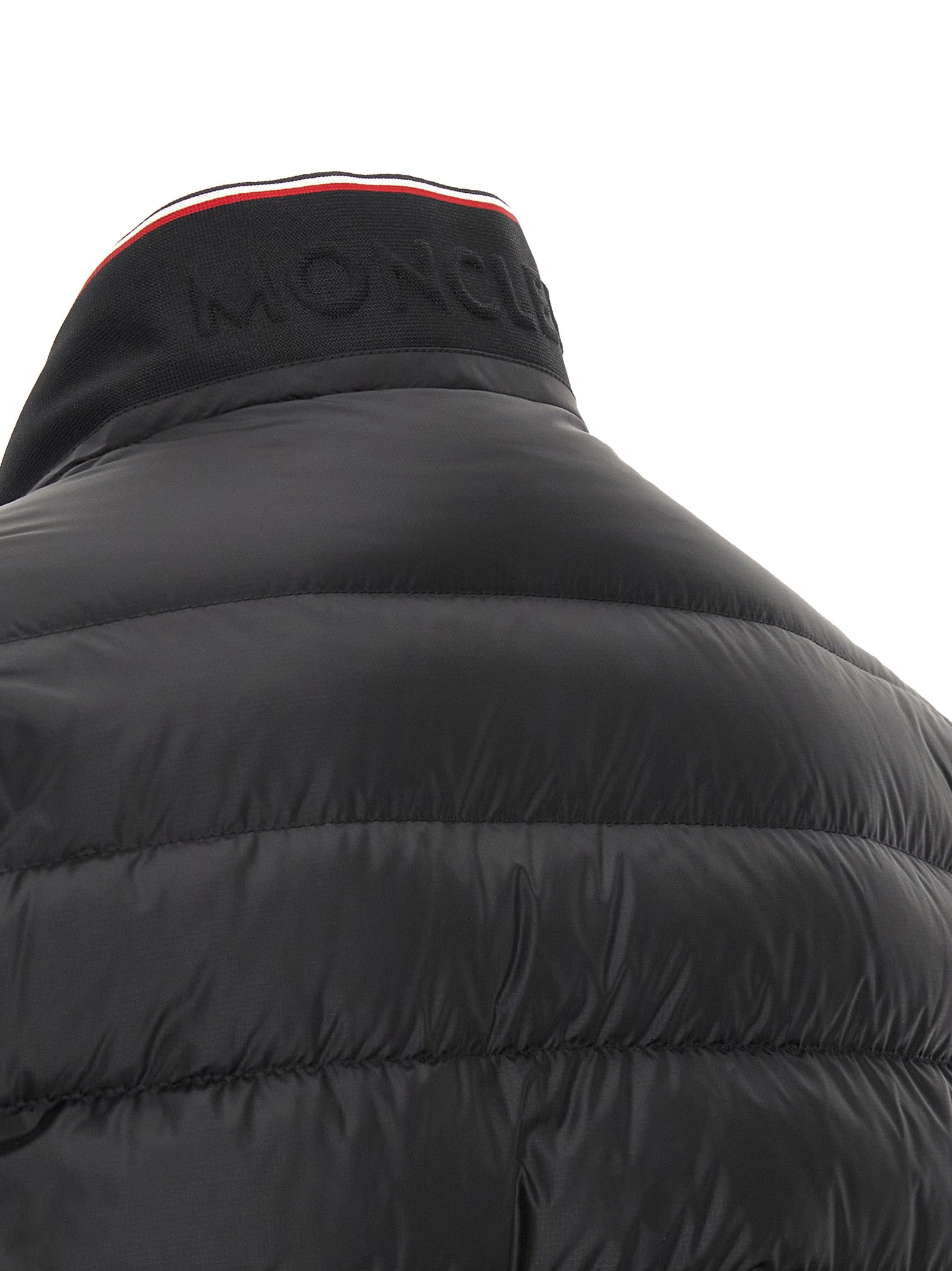 Black Polyamide Full-Length Jacket
