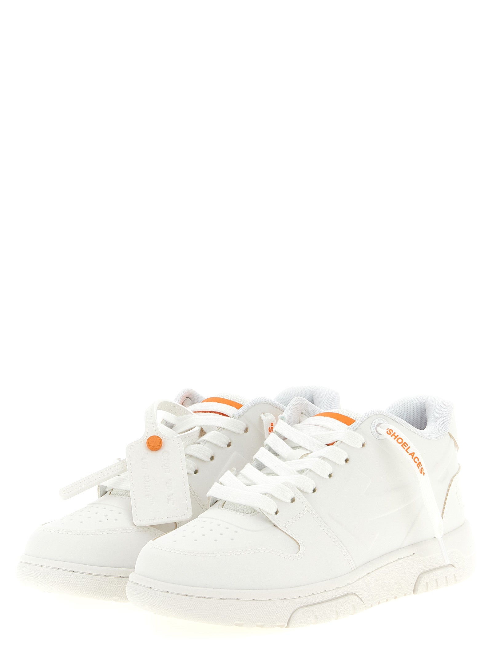 Orange Plastic Athletic Sneakers