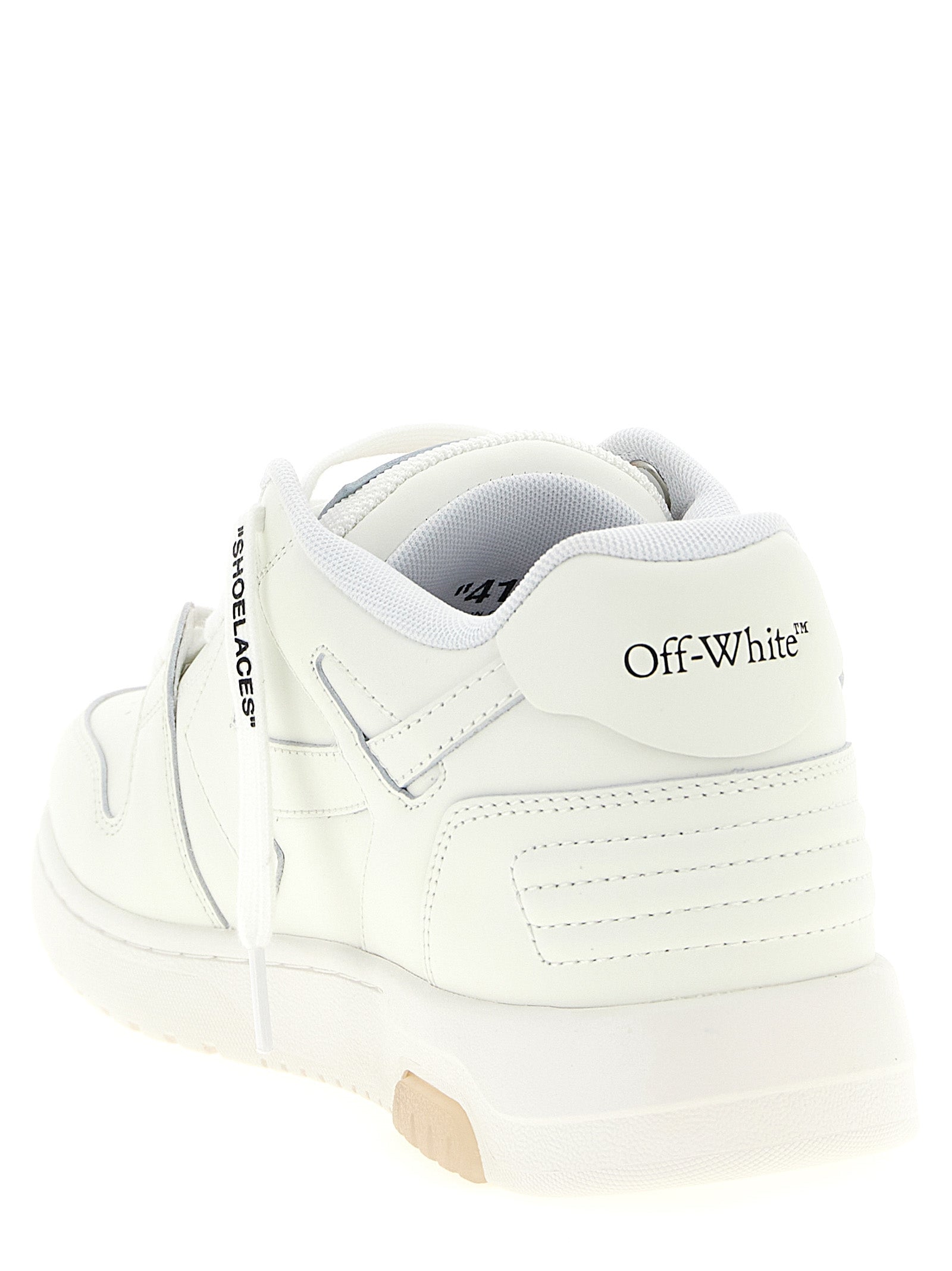 White Calfskin Athletic Sneakers