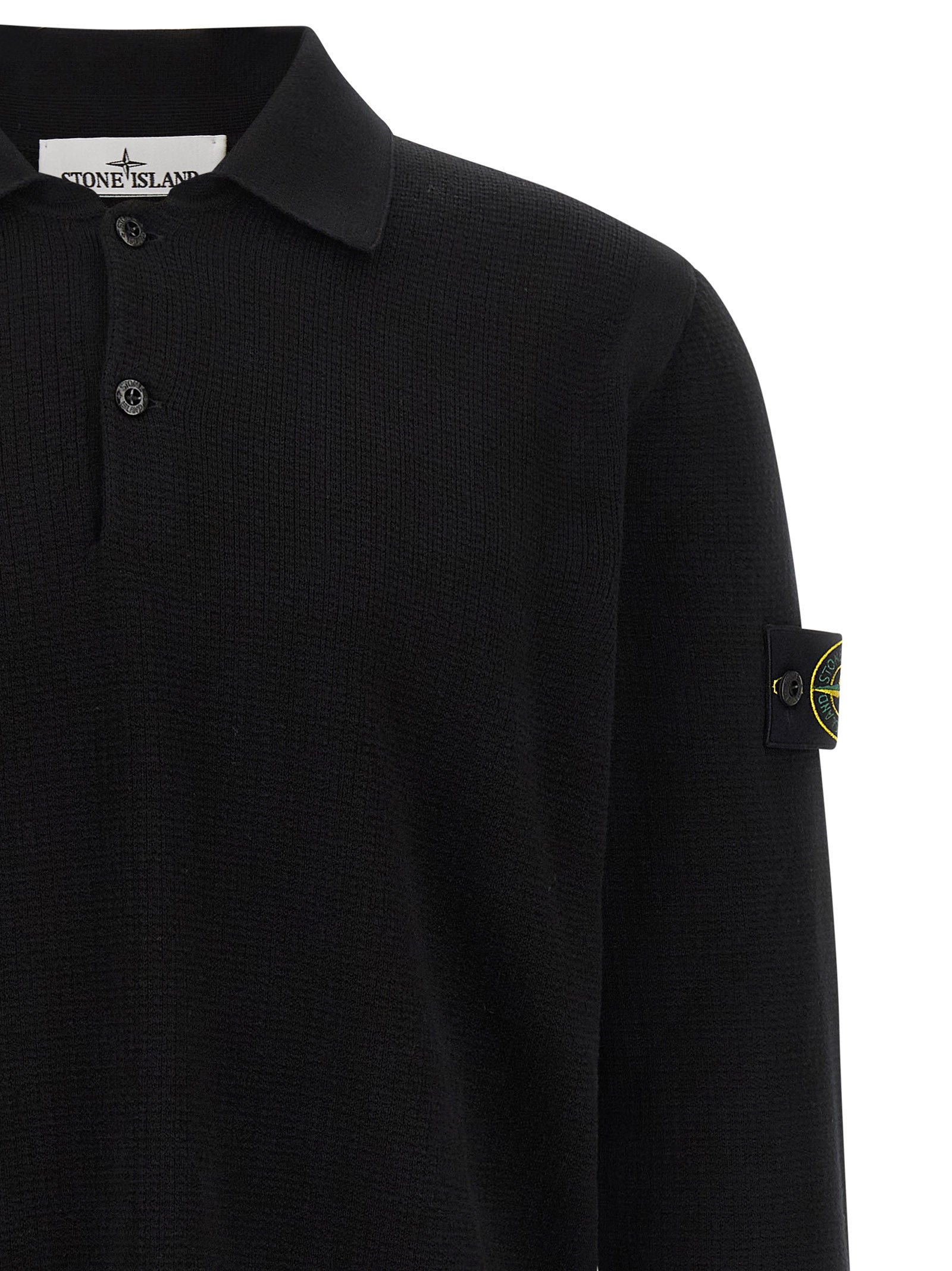 Stone Island svart bomullspikétrøye