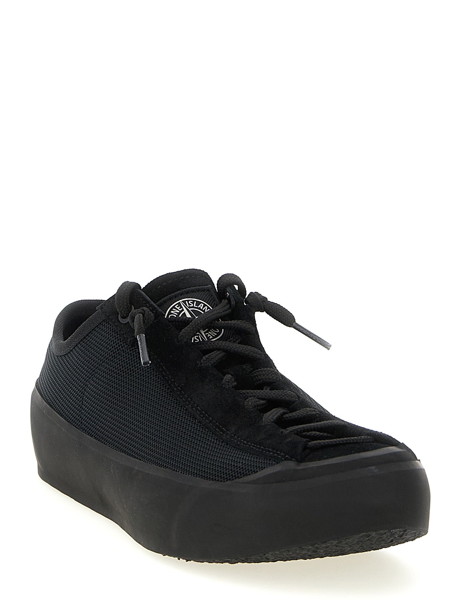Black Calfskin Athletic Sneakers