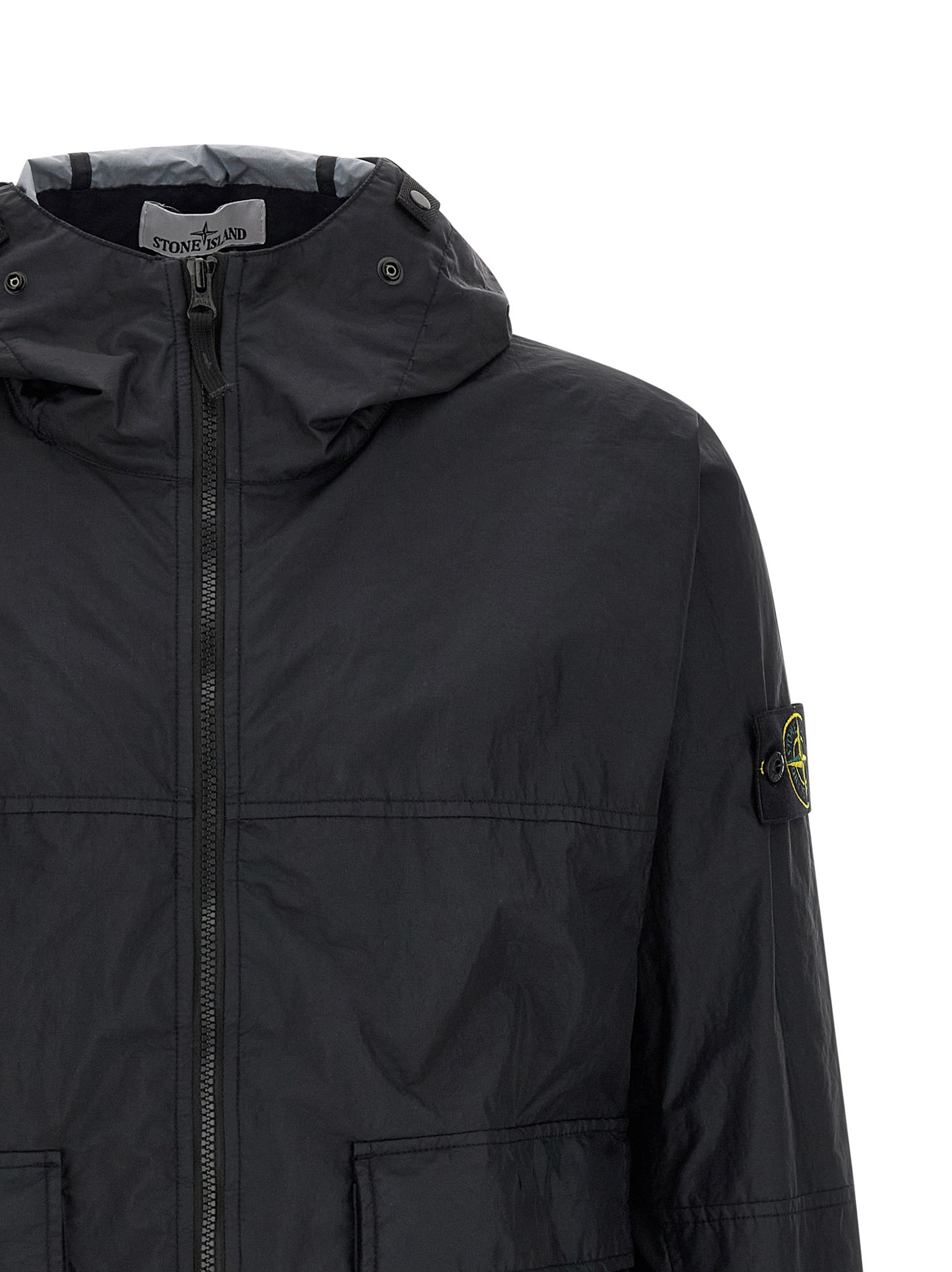 Blue Polyamide Shell Jacket