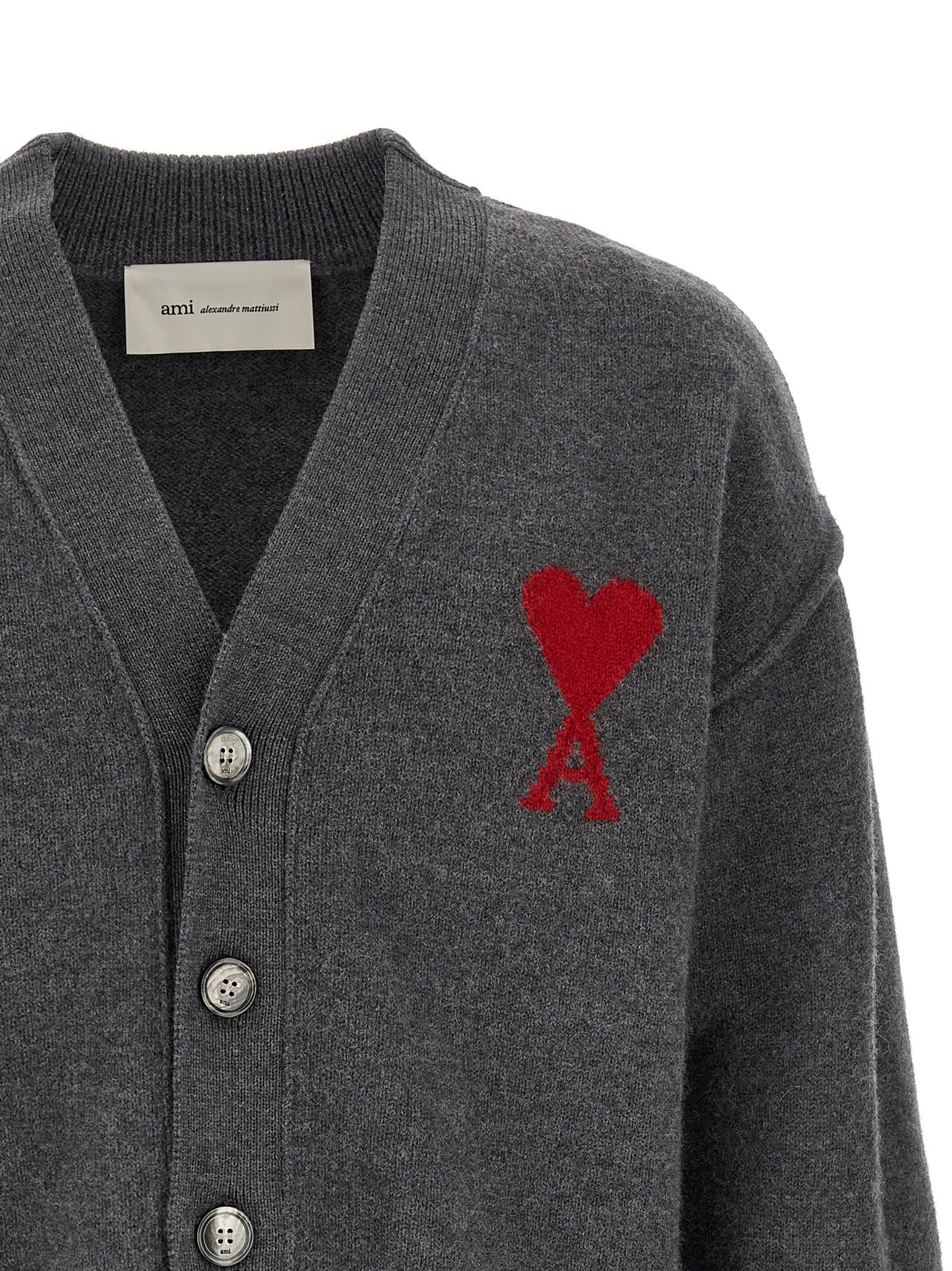 Gray Wool Cardigan