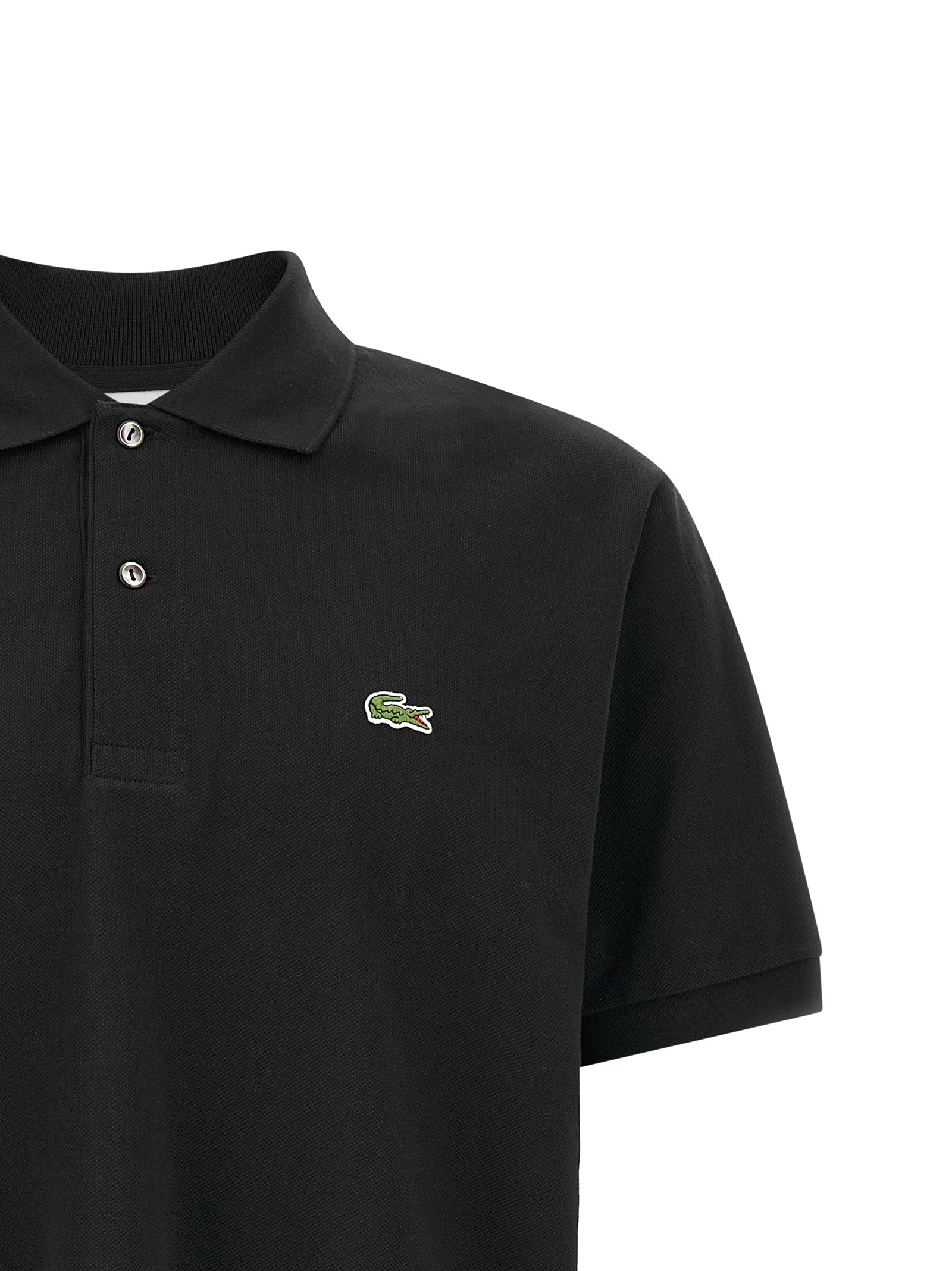 Black Cotton Polo Shirt