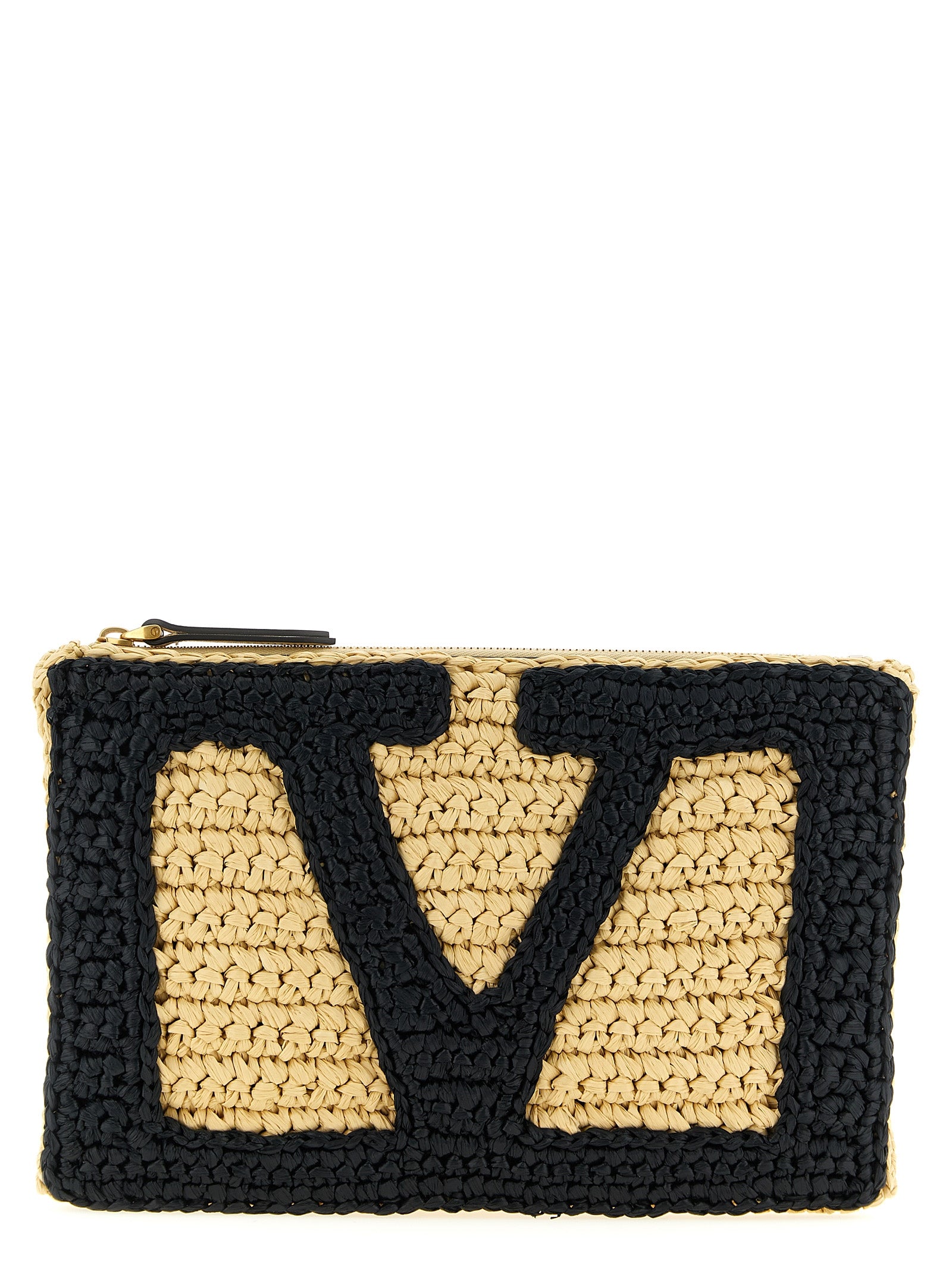 Black Viscose Clutch Bag
