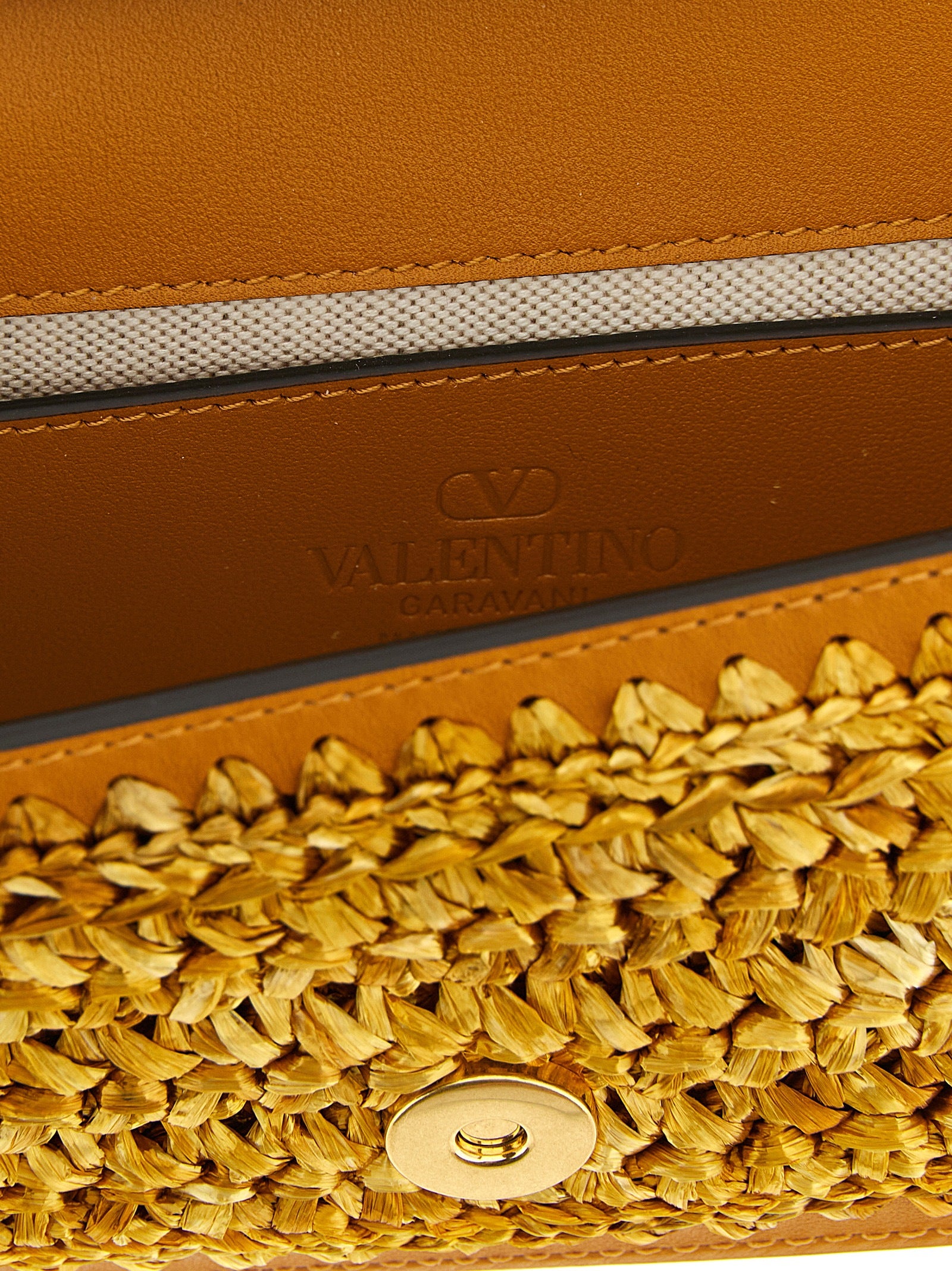 Gold Viscose Shoulder Bag