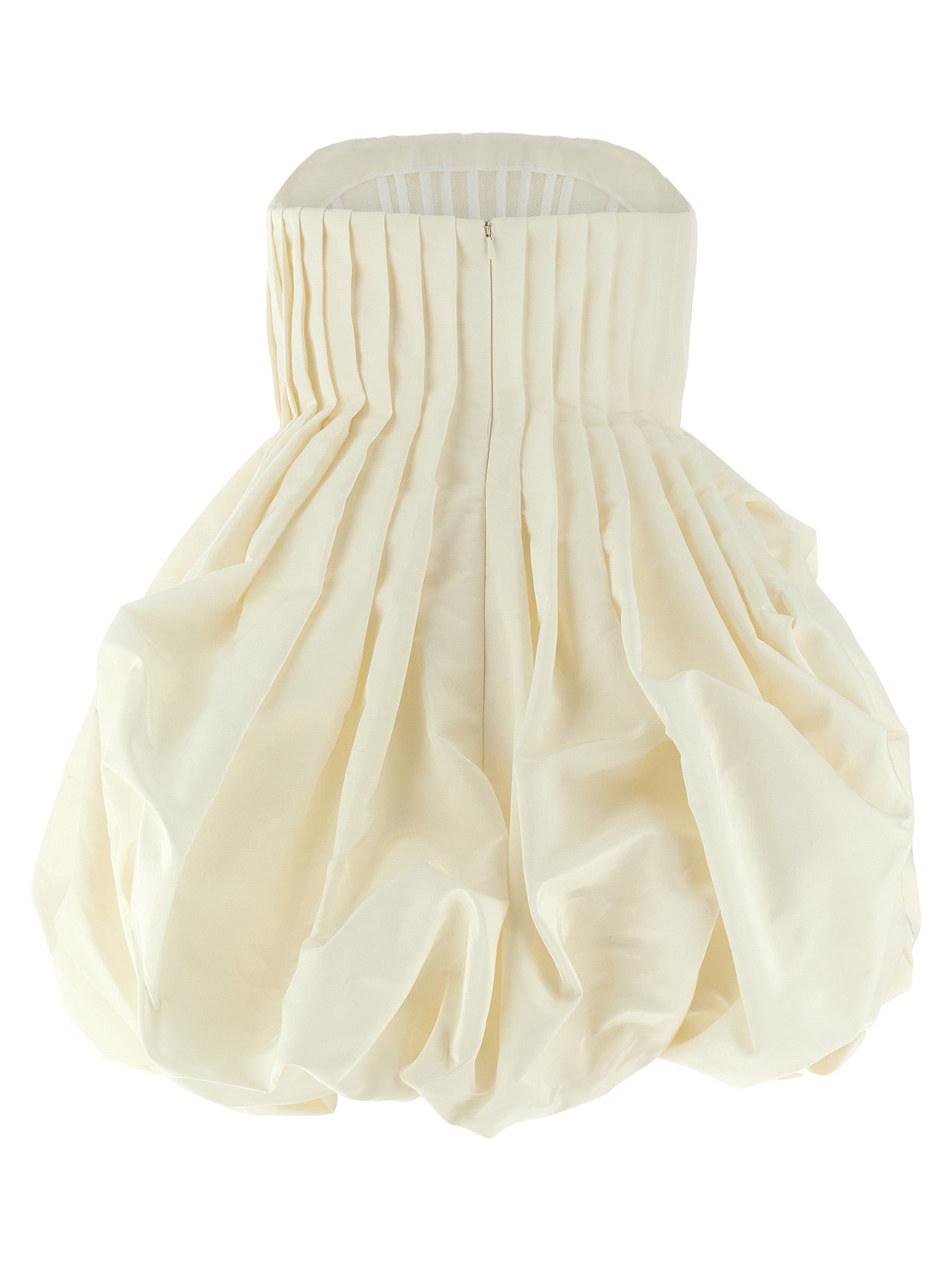 White Silk Short Dress