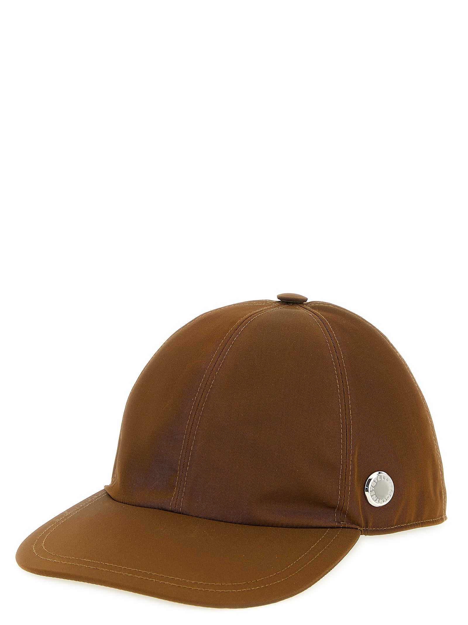 Stella McCartney brun bomullscap (baseballcap)