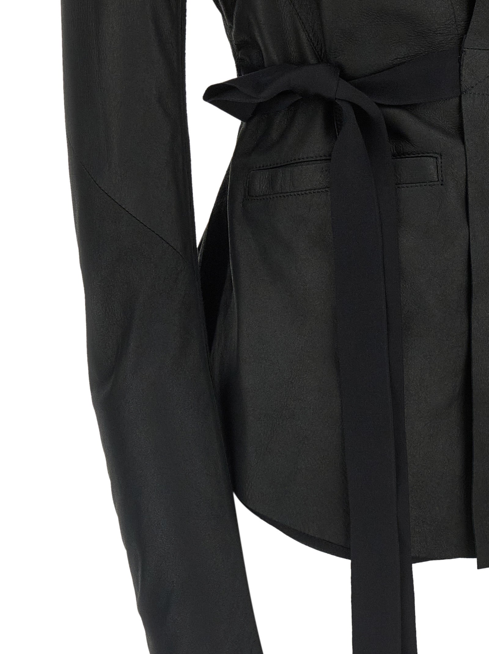 Black Lamb Leather Leather Jacket