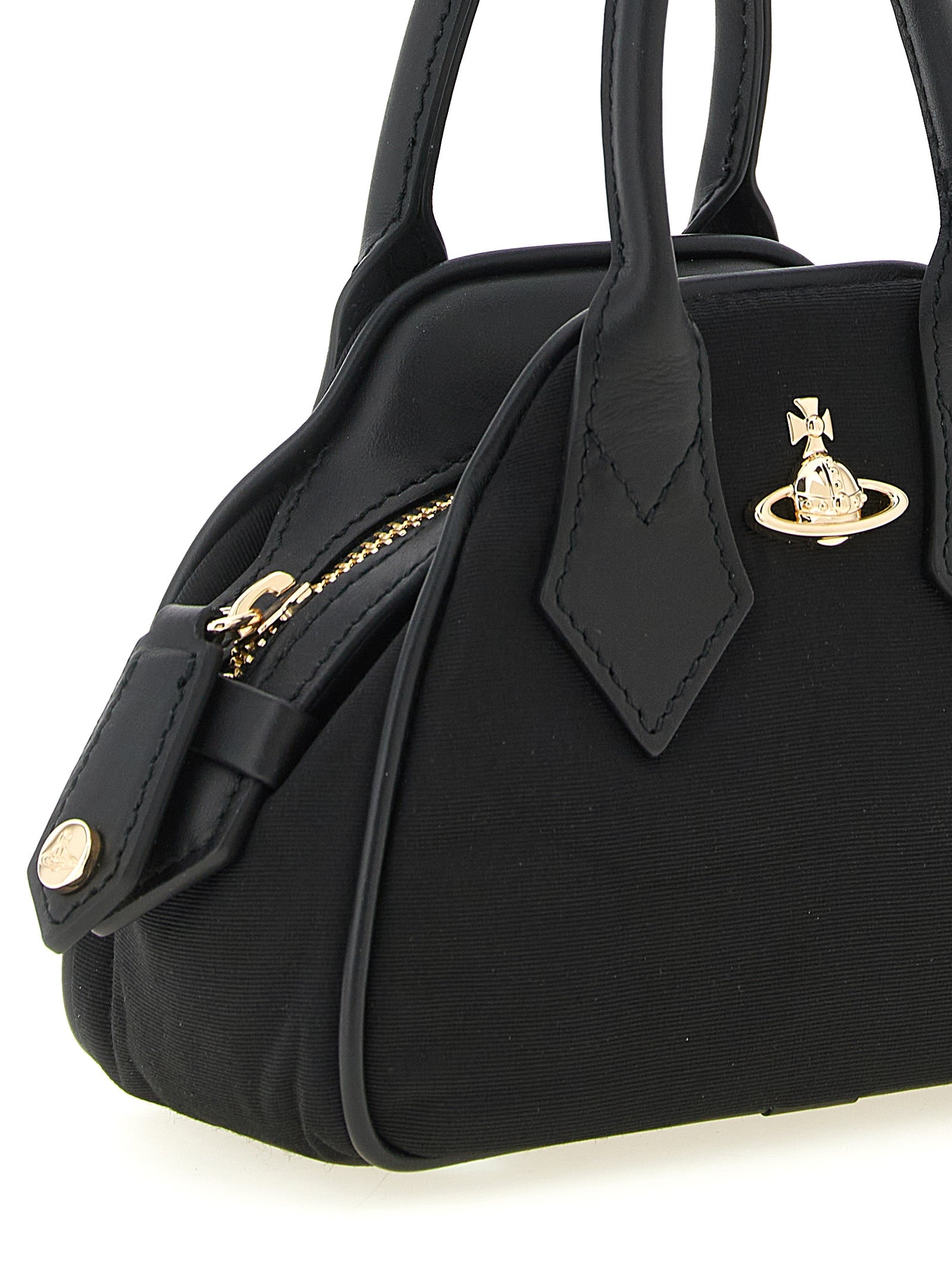 Black Viscose Handbag